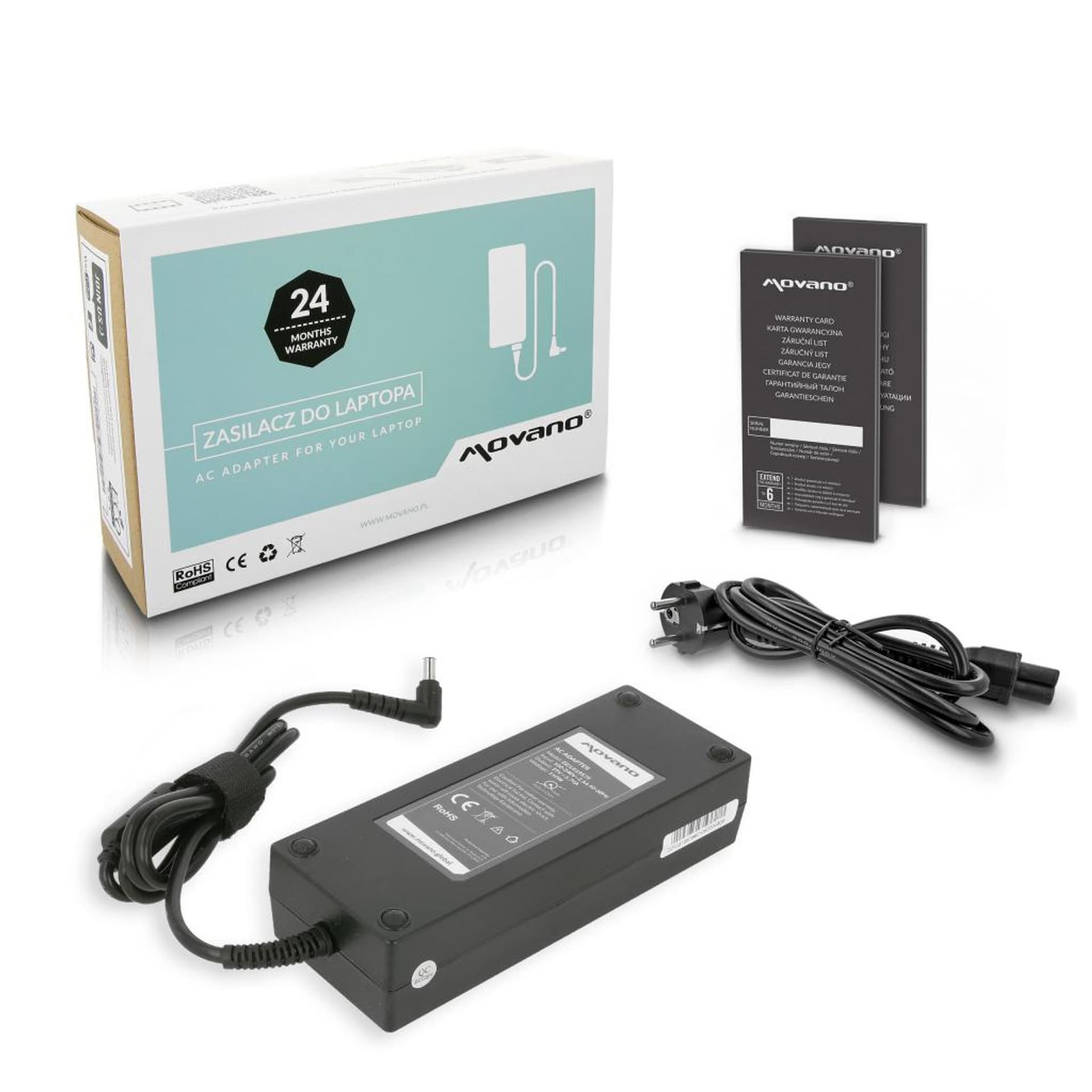 

Zasilacz Movano 19v 5.79a (6.5x4.4 pin) 110W do LG, 6.5x4.4 pin) 110w do l