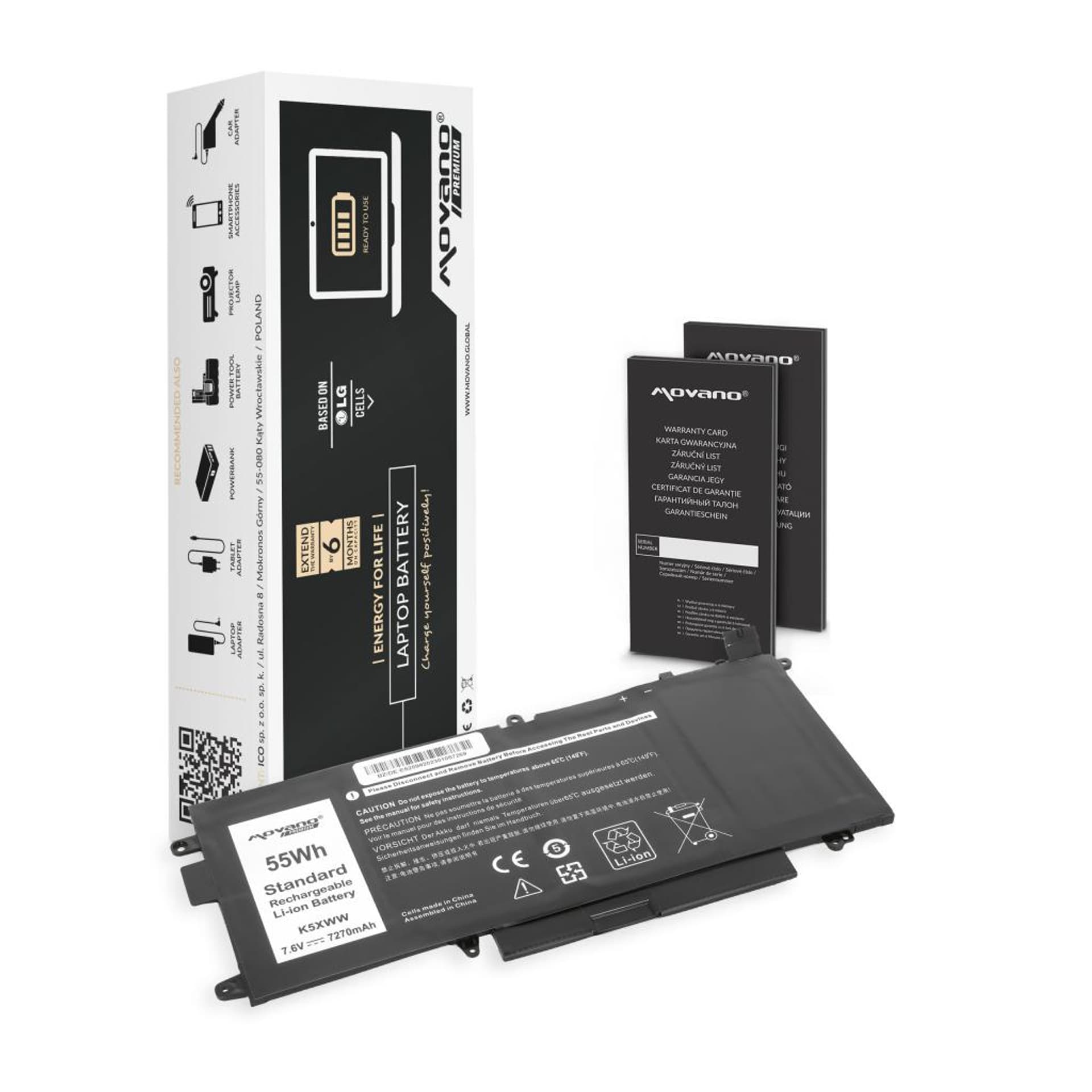 

Bateria Movano Premium do Dell Latitude E5289