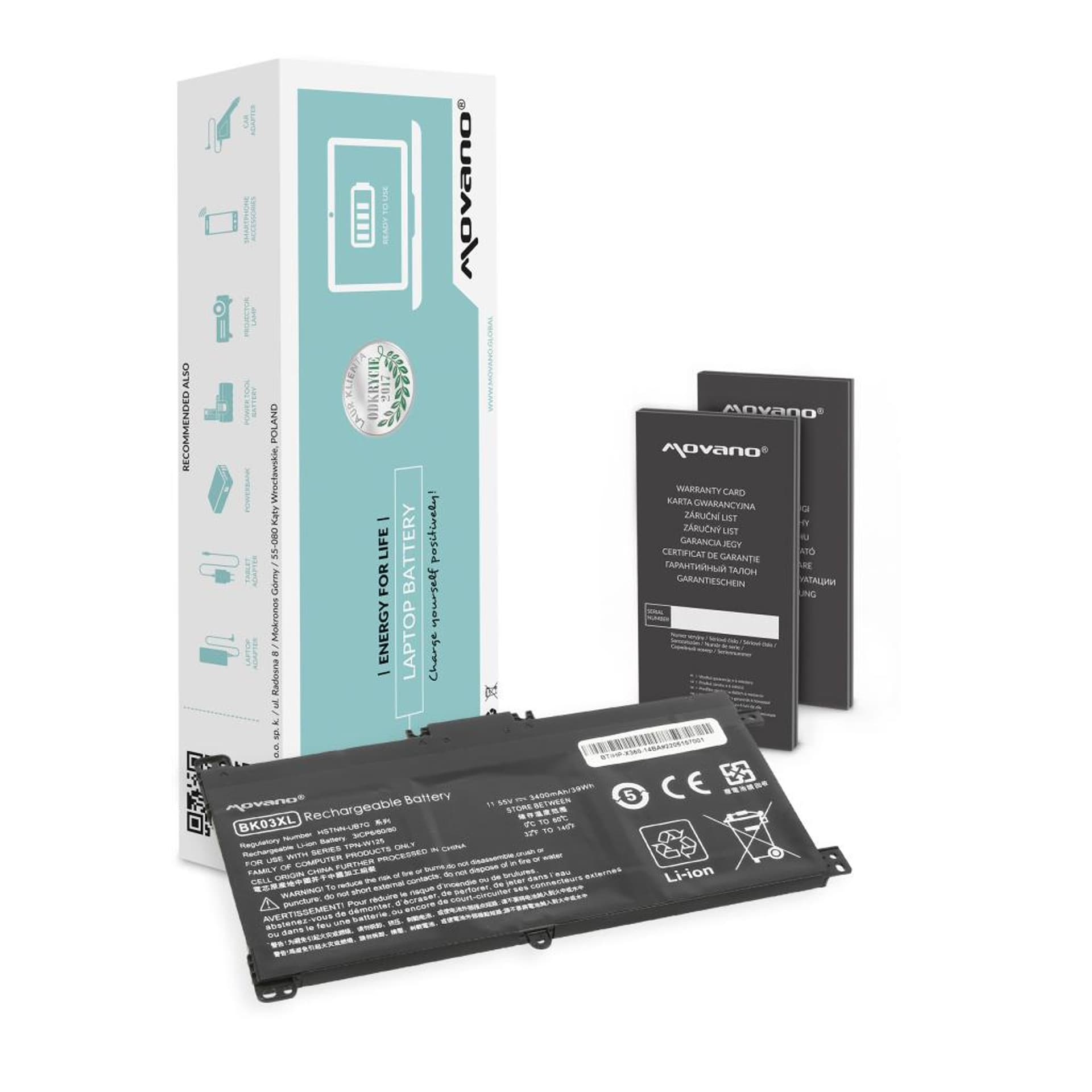 

Bateria Movano do HP Pavilion X360 14-BA