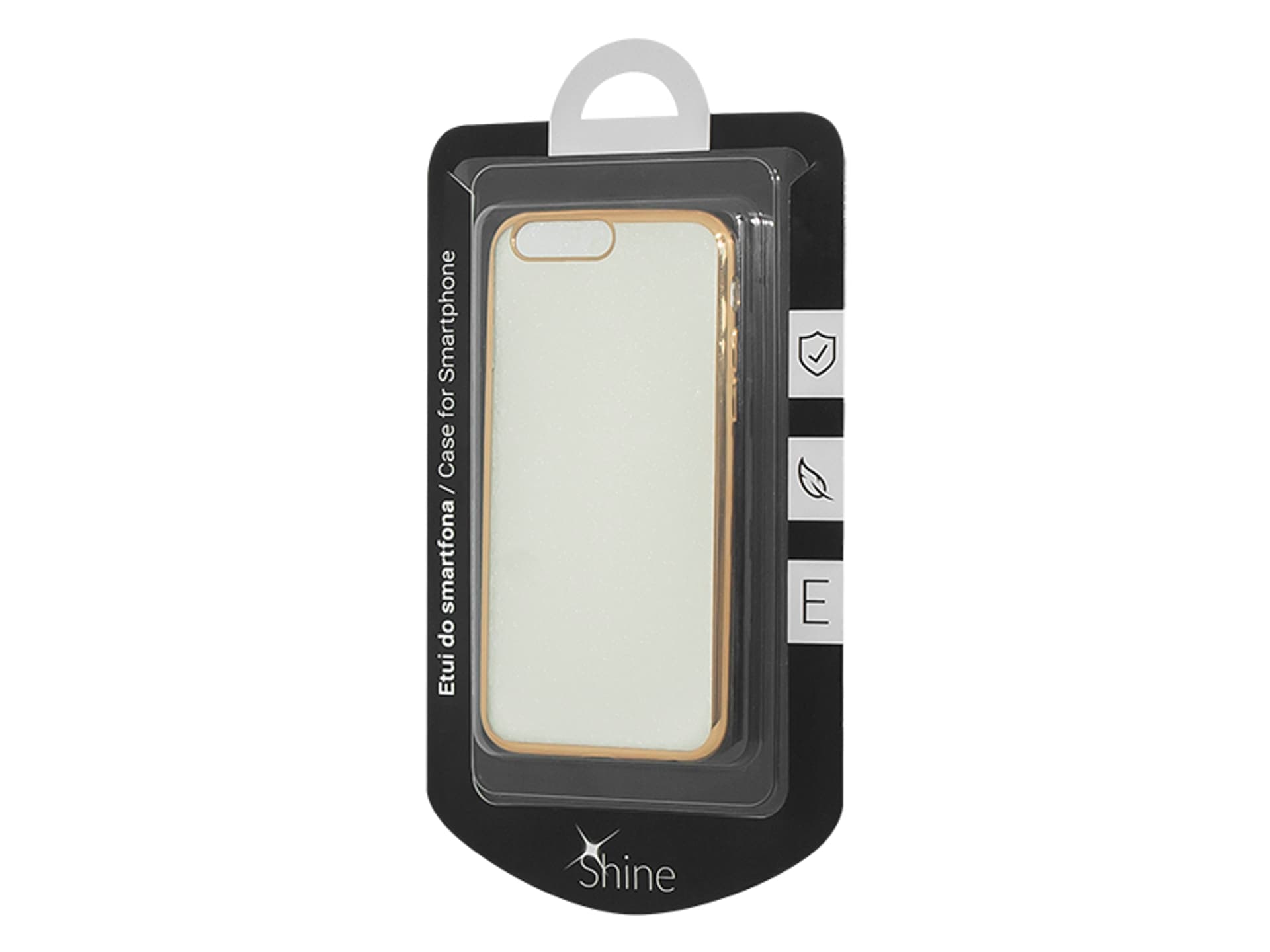 

79-613# Etui iphone 7/8 plus złote "e"