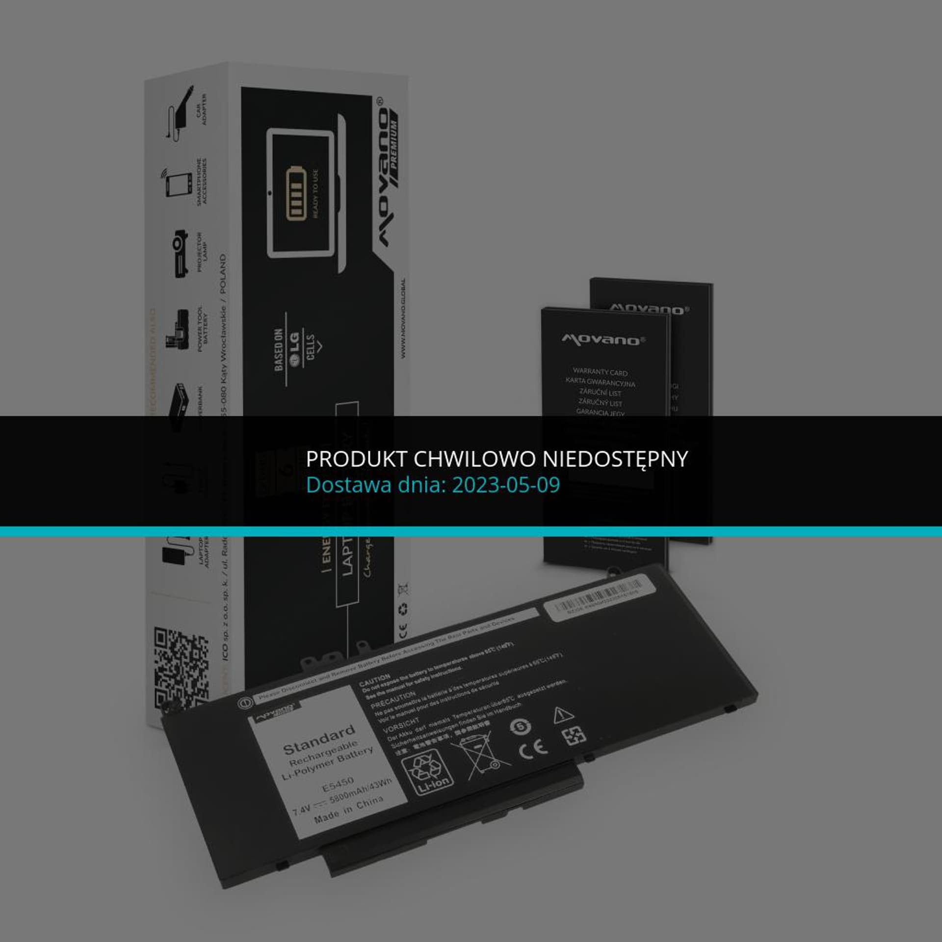 

Bateria Movano Premium do Dell Latitude E5450, E5550