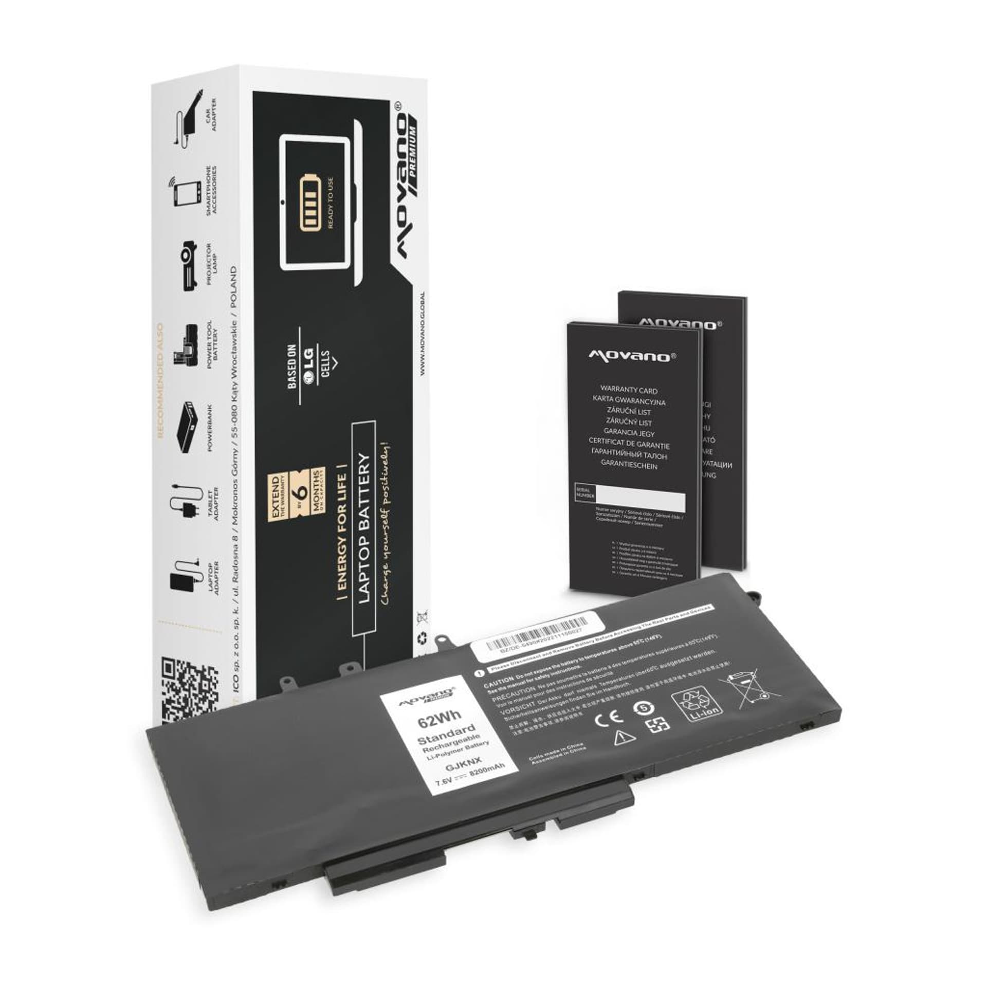 

Bateria Movano Premium do Dell Latitude 5490, 5590