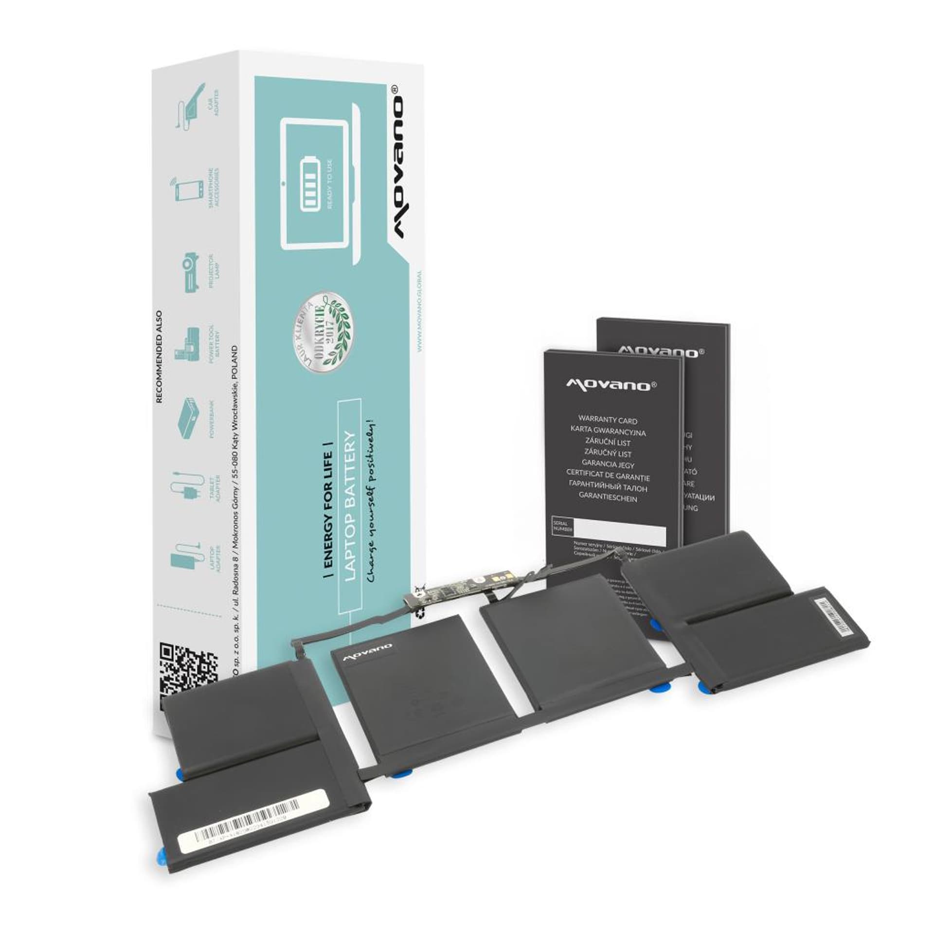 

Bateria Movano do Apple MacBook Pro A1707, A1820