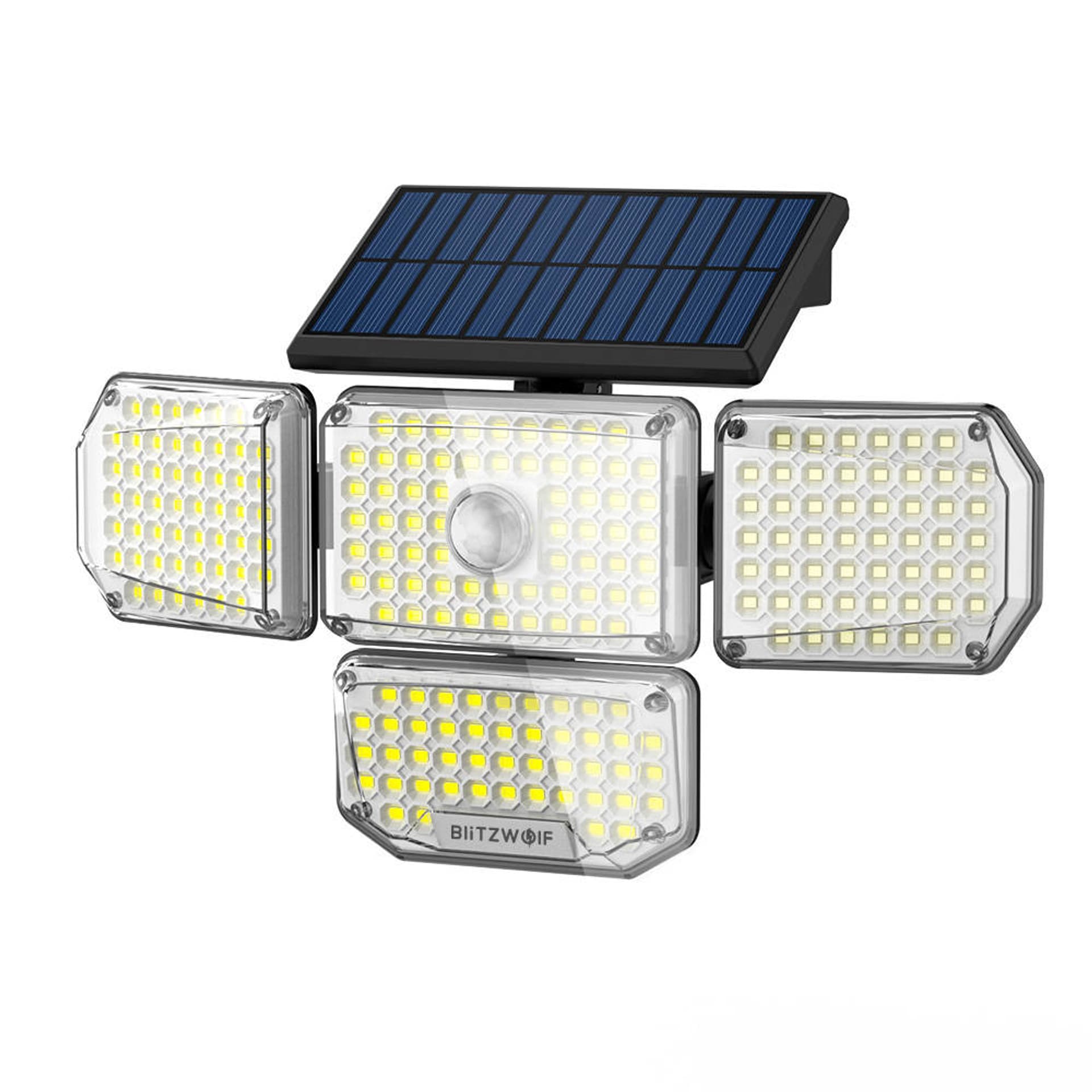 

Zewnętrzna lampa solarna LED Blitzwolf BW-OLT6 z czujnikiem ruchu i zmierzchu