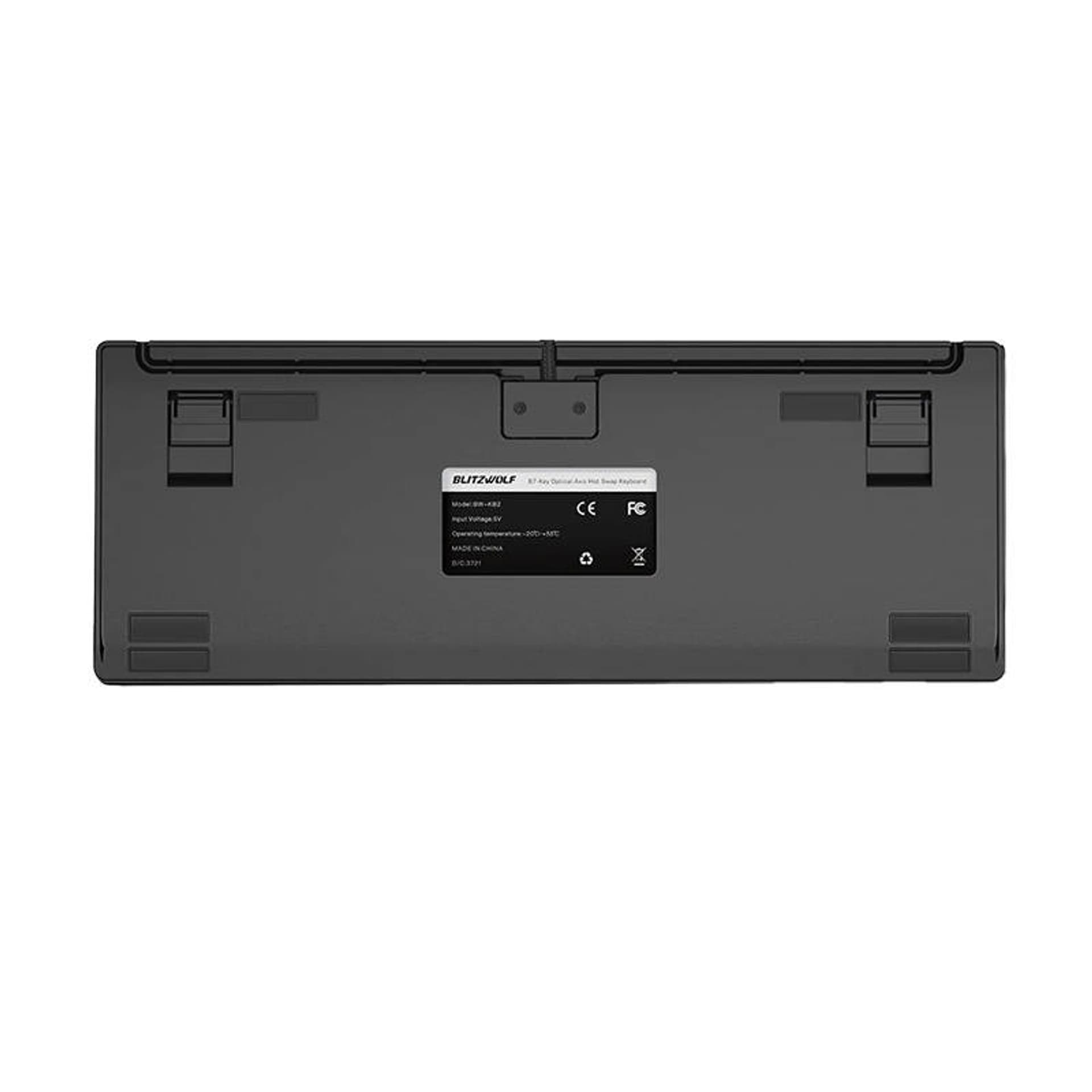 

Klawiatura gamingowa, mechaniczna BlitzWolf BW-KB2, Blue switch (RGB)