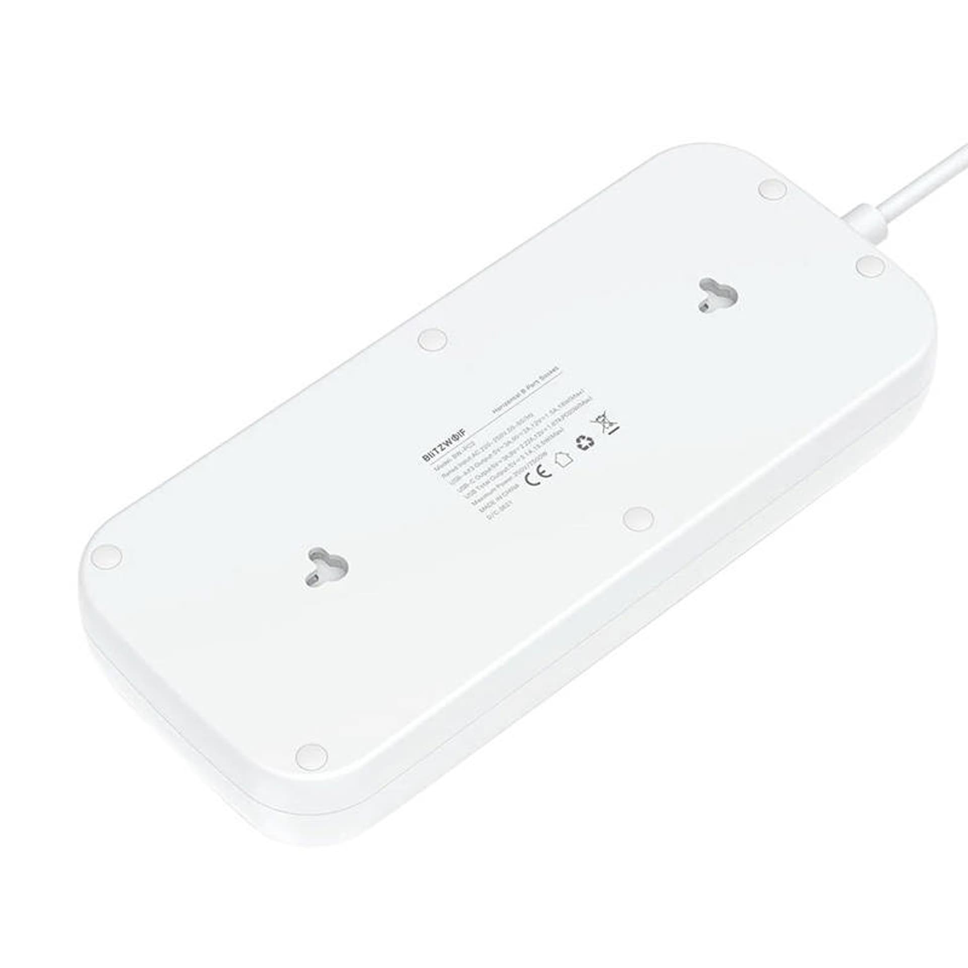 

Listwa zasilająca Blitzwolf BW-PC2, 8 gniazd + 3x USB, 1x USB-C, 2500W