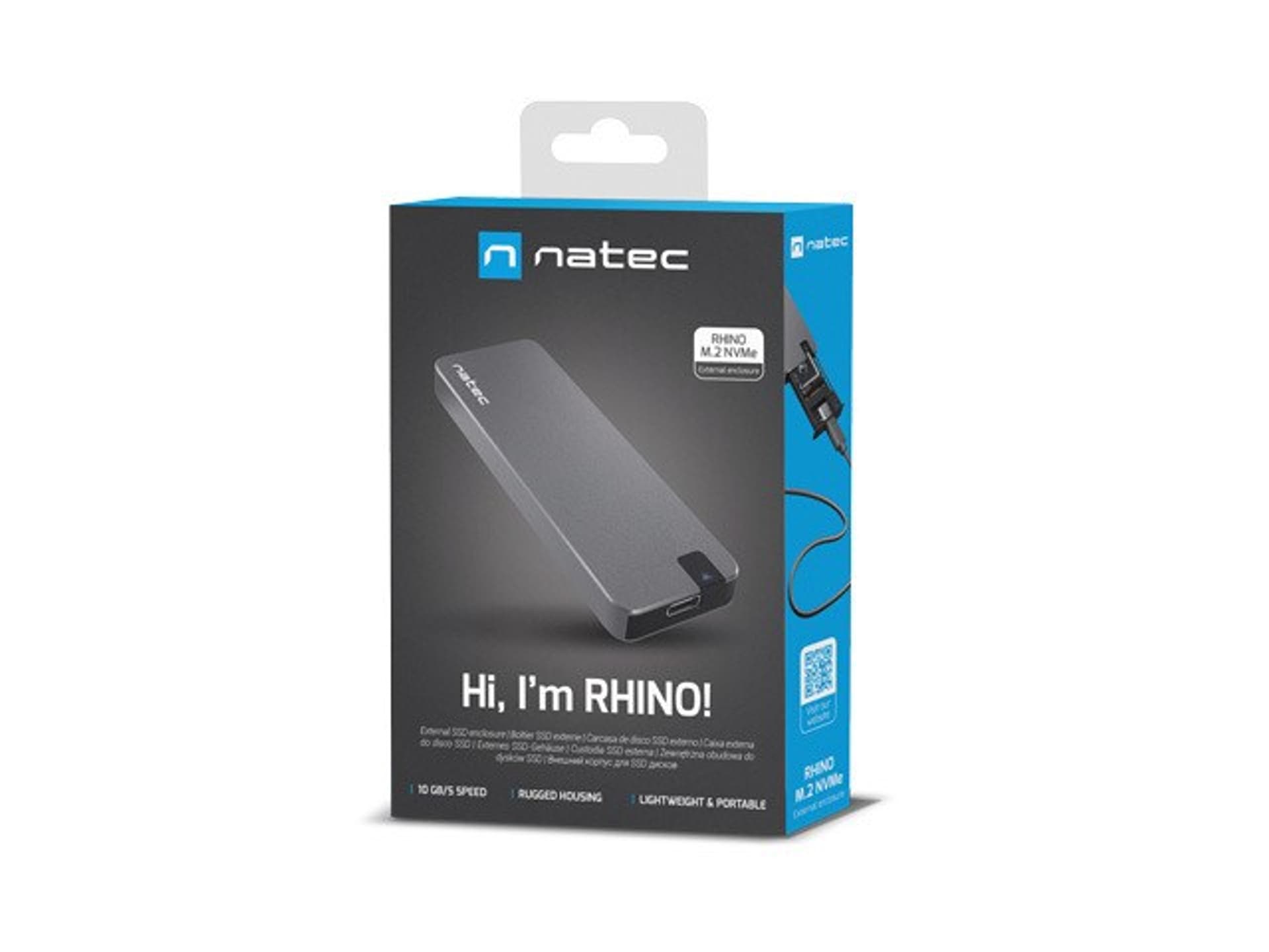 

NATEC OBUDOWA SSD RHINO M.2 NVME ALUMINIUM NKZ-1953