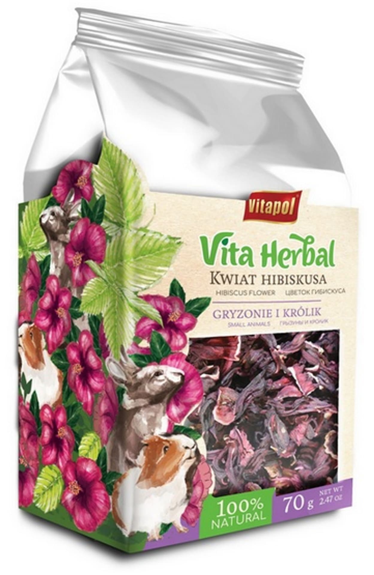 

Vitapol Vita Herbal Kwiat hibiskusa dla gryzoni i królika 70g