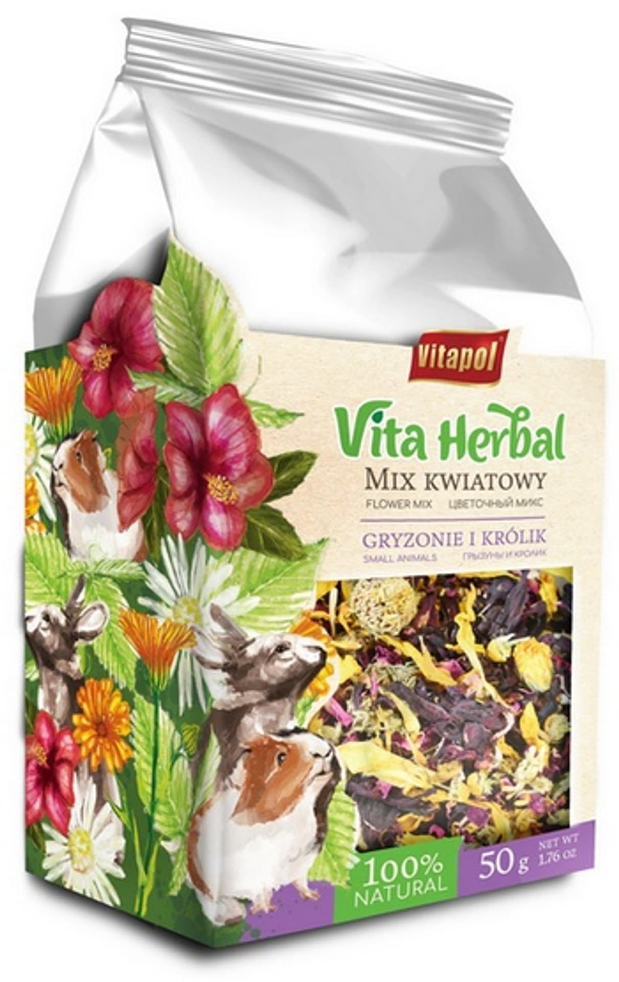 

Vitapol Vita Herbal Mix kwiatowy dla gryzoni i królika 50g