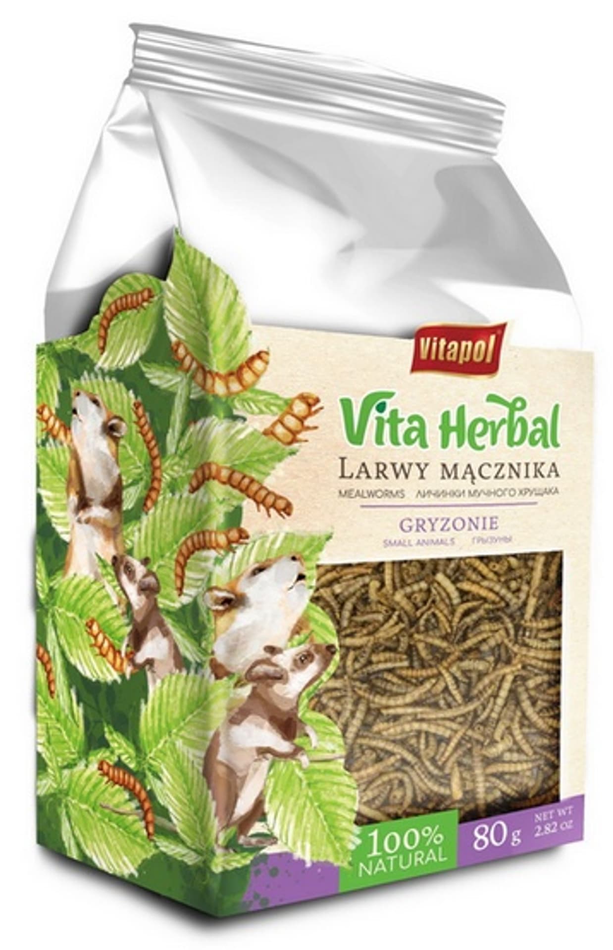 

Vitapol Vita Herbal Larwy mącznika dla gryzoni 80g