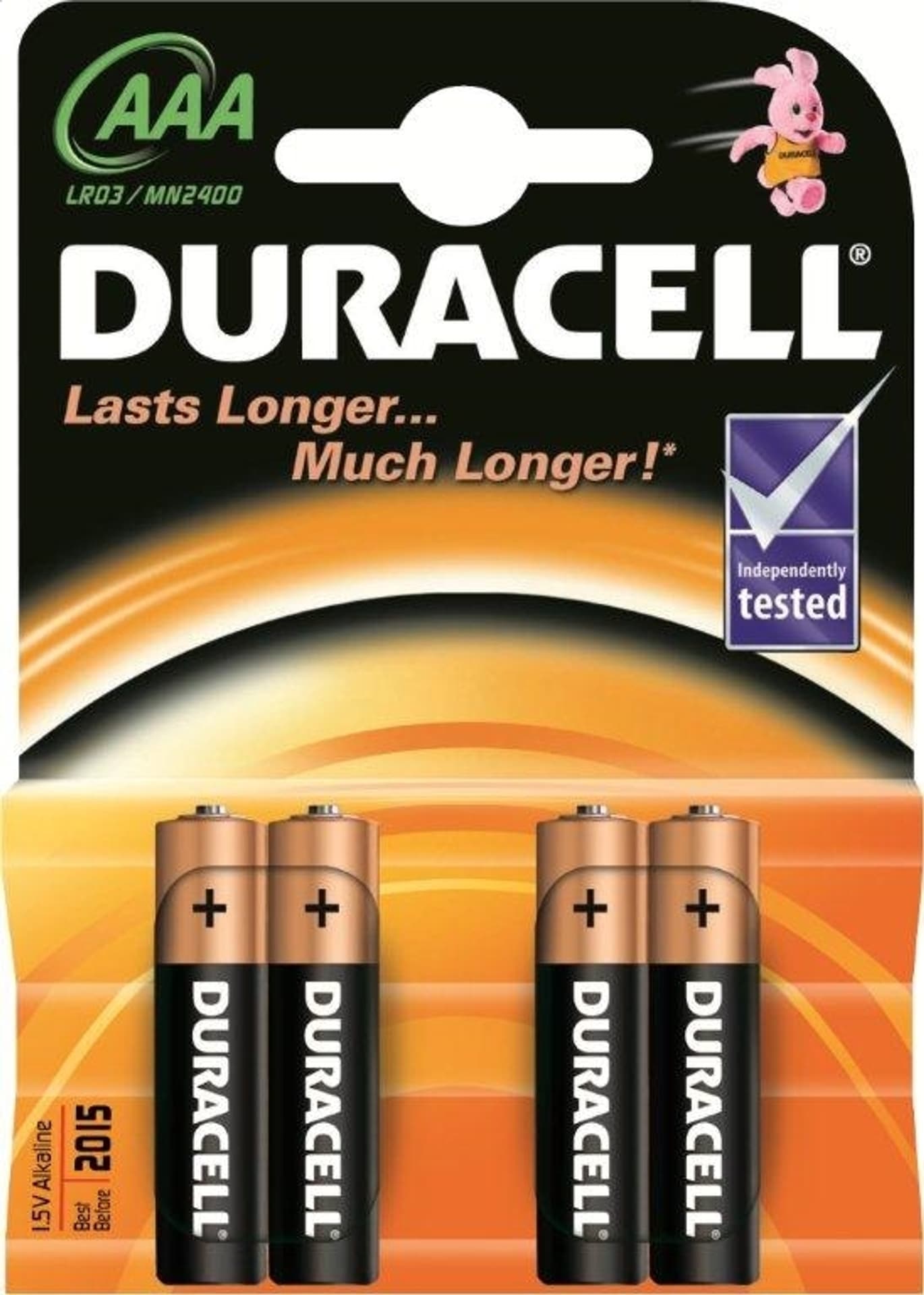 

Duracell AAA/LR03, Alkaline Basic MN2400, 4 pc(s)