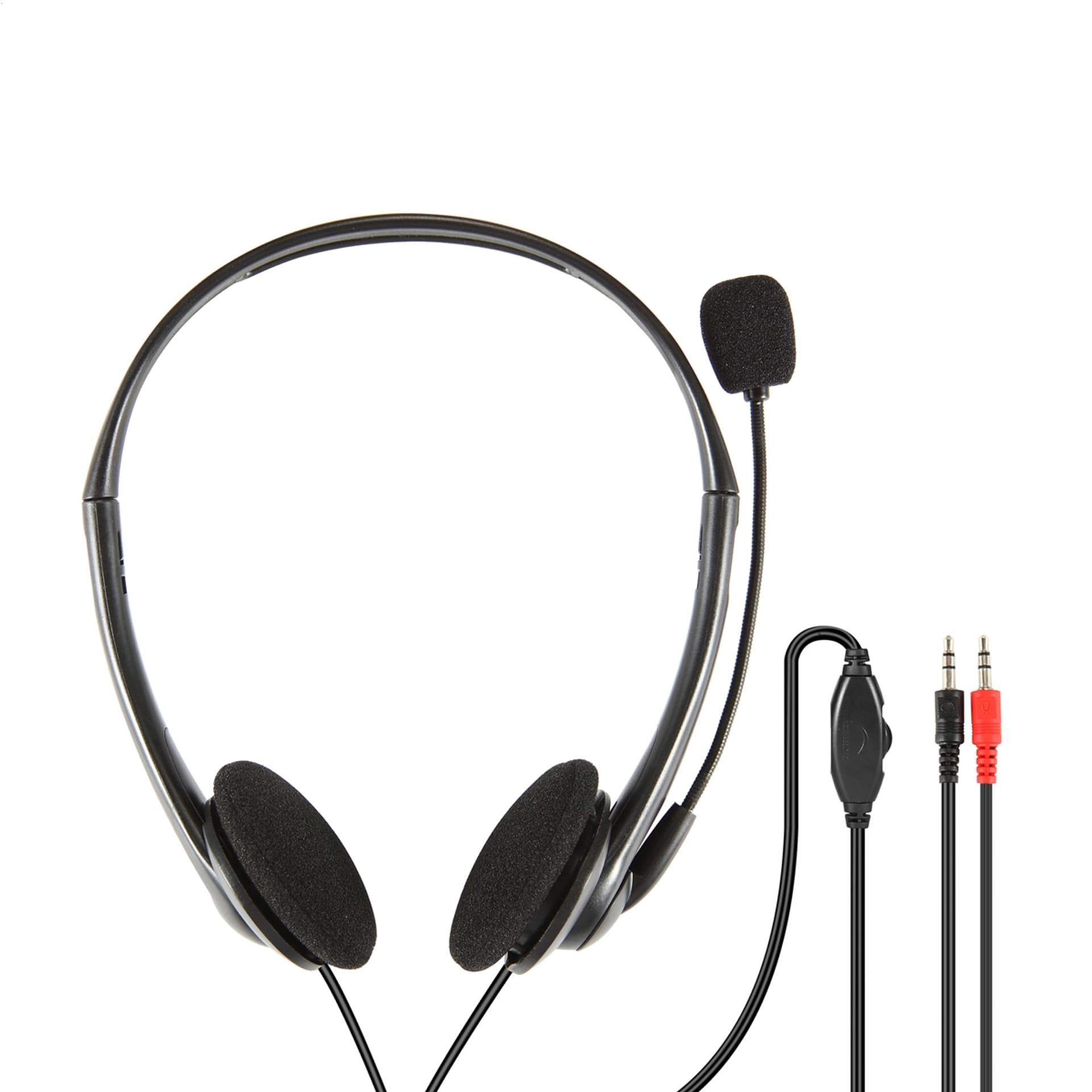 

FREESTYLE HEADPHONES WITH MIC AND VOLUME CONTROL SŁUCHAWKI PRZEWODOWE Z MIKROFONEM I KONTROLĄ GŁOŚNOŚCI 2x3.5 MM JACK BLACK [45643]