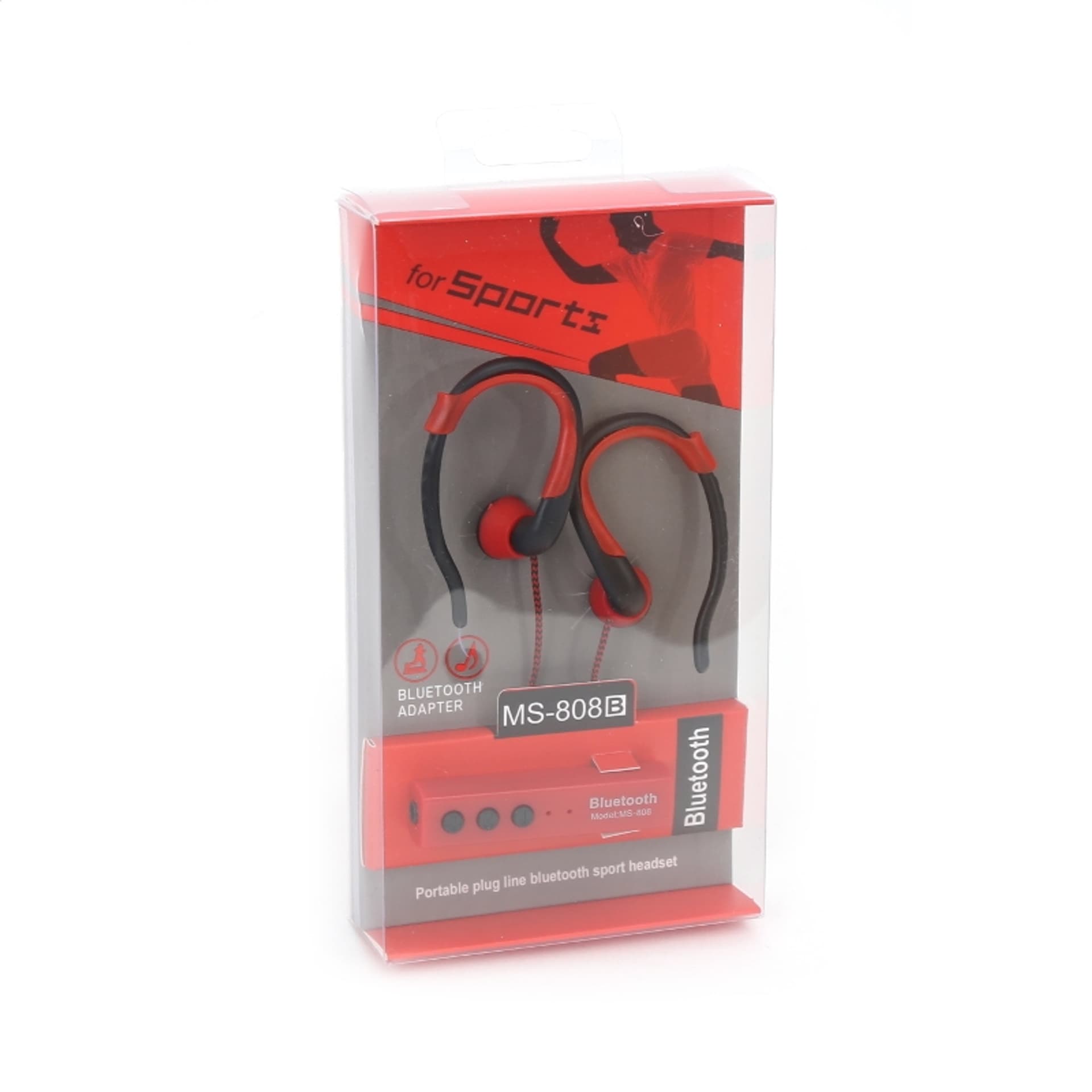 

FIESTA EARPHONES BLUETOOTH + SELFIE SHUTTER SŁUCHAWKI PRZEWODOWE Z MODUŁEM BLUETOOTH I WYZWALACZEM SELFIE FIS915 RED [43516] TE