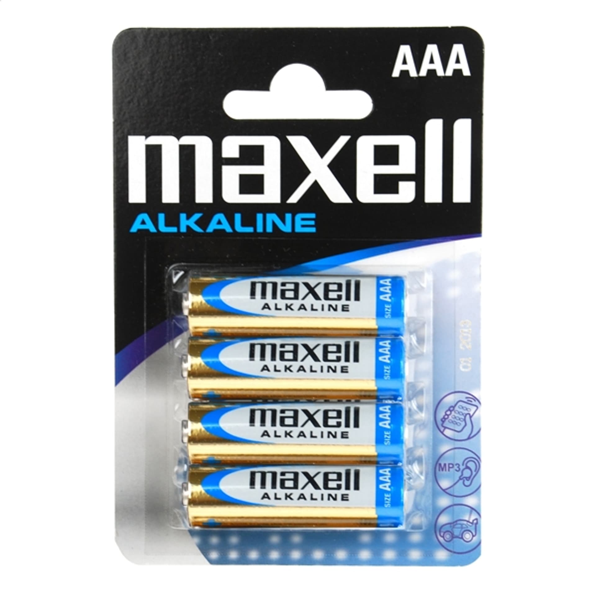 

4 szt. Bateria alkaliczna MAXELL LR03 na blistrze. (1LM)