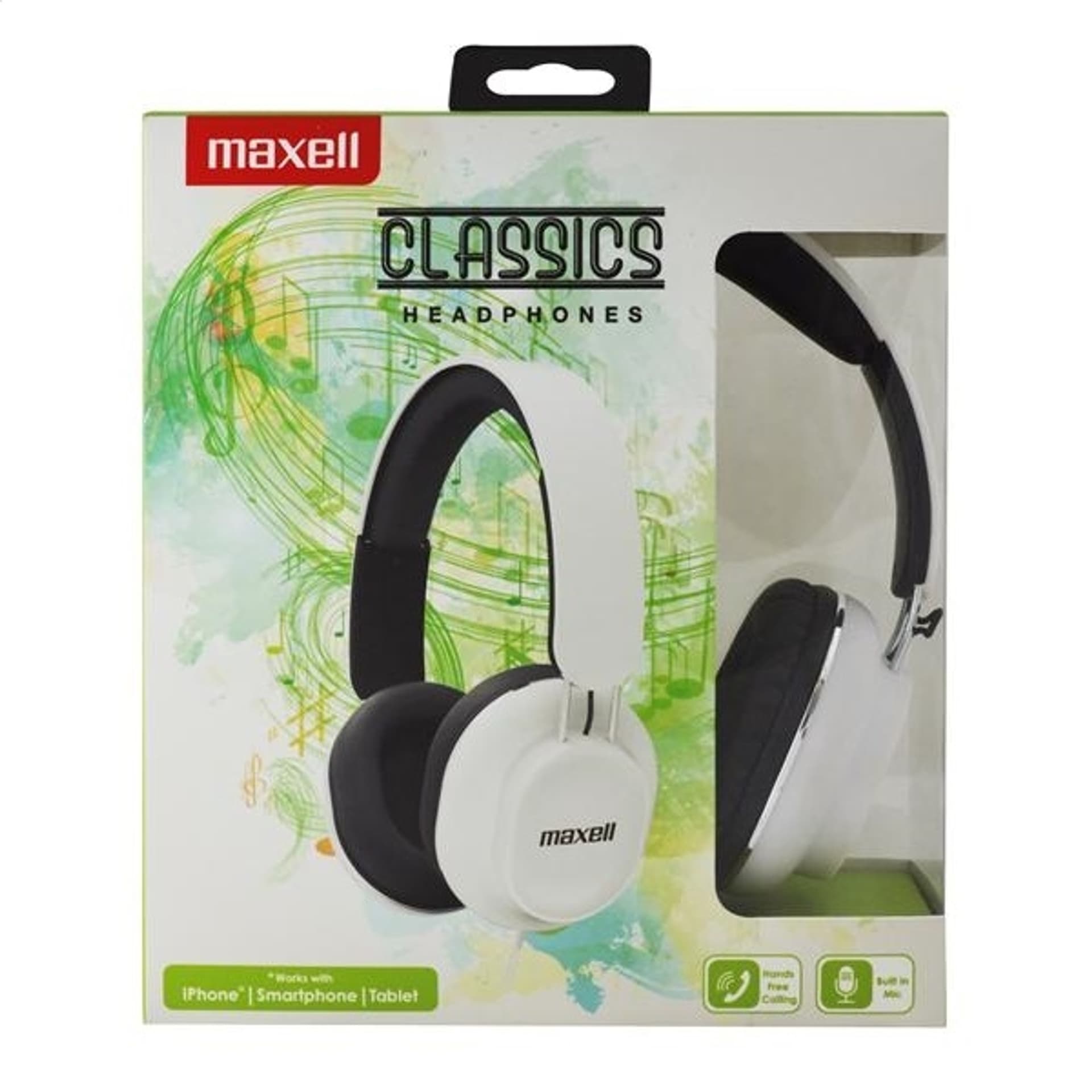 

MAXELL SLUCHAWKI/HEADPHONES CLASSICS WITH MIC WHITE 303786.00.CN