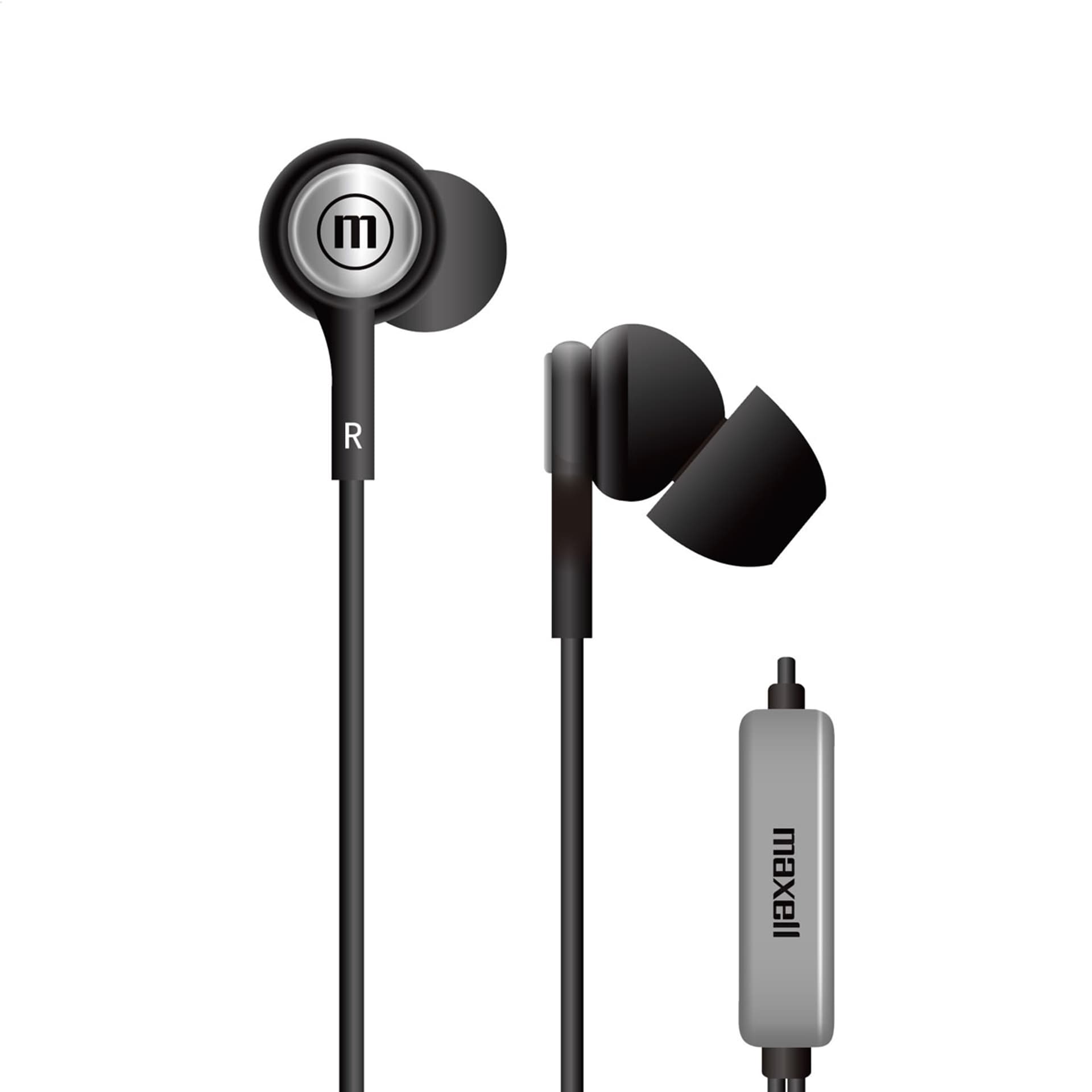 

MAXELL EARPHONES IN-TIPS IN EAR STEREO WITH MICROPHONE BLACK 304010.00.CN