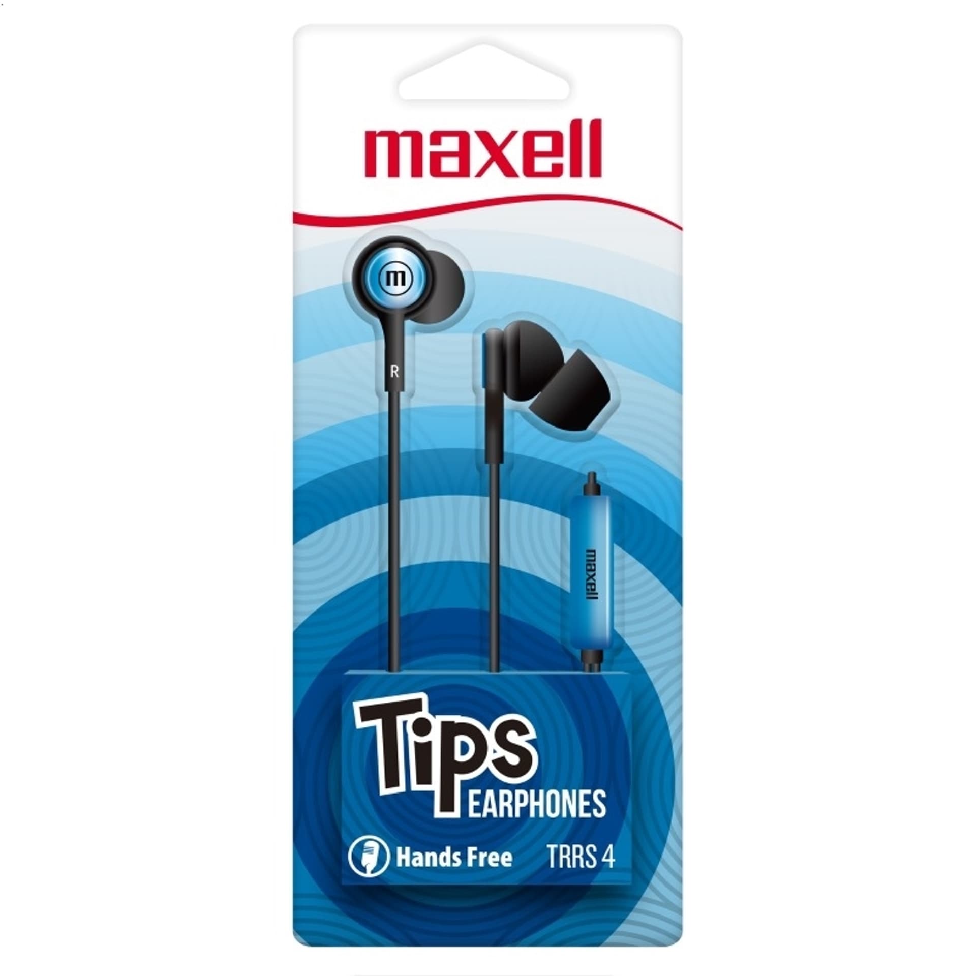 

MAXELL EARPHONES IN-TIPS IN EAR STEREO WITH MICROPHONE BLUE 304013.00.CN