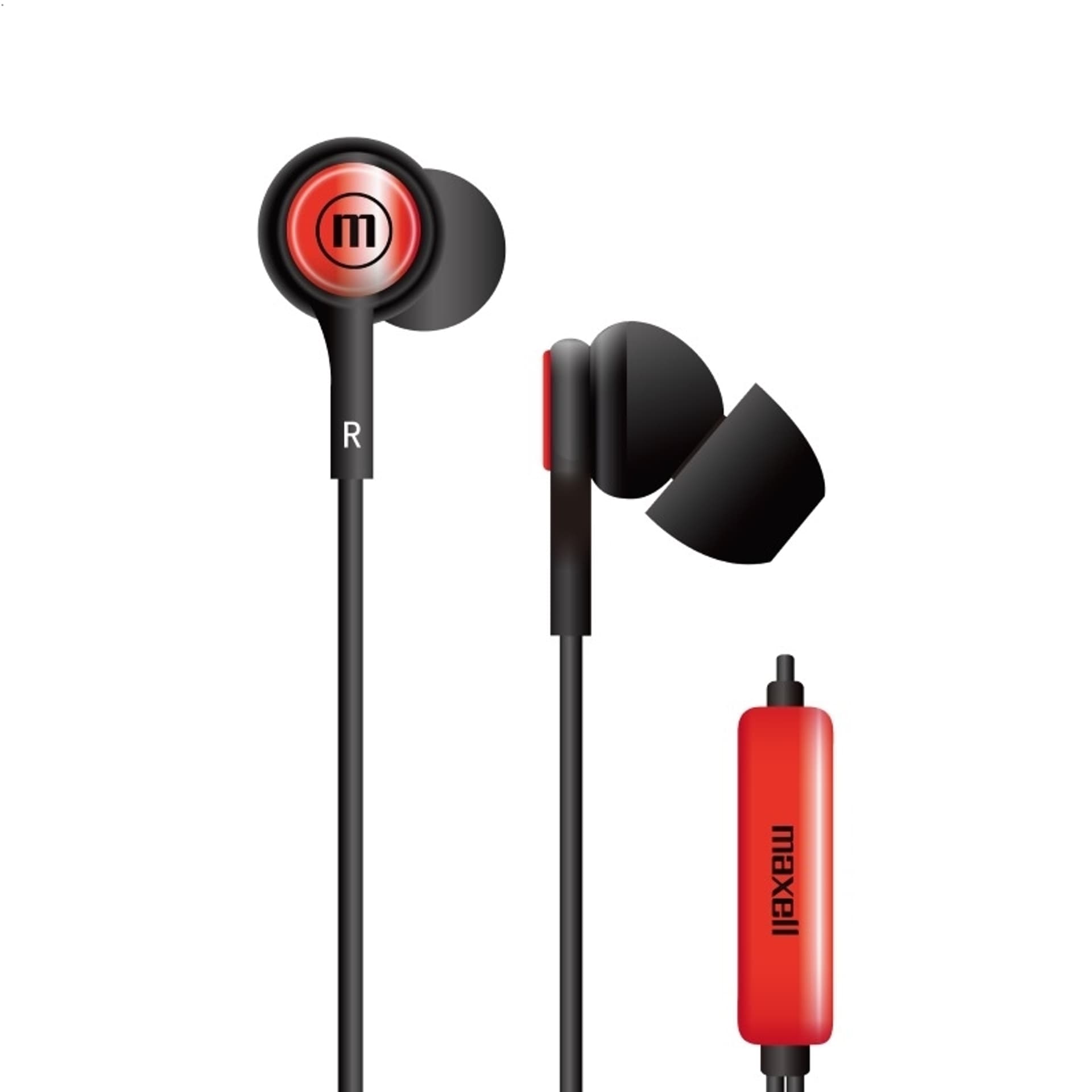 

MAXELL EARPHONES IN-TIPS IN EAR STEREO WITH MICROPHONE RED 304012.00.CN