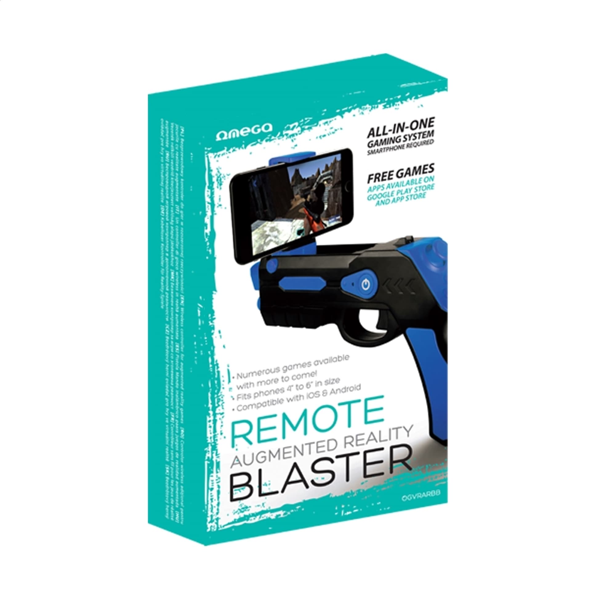 

OMEGA REMOTE AUGMENTED REALITY GUN BLASTER BLACK+BLUE [44350]