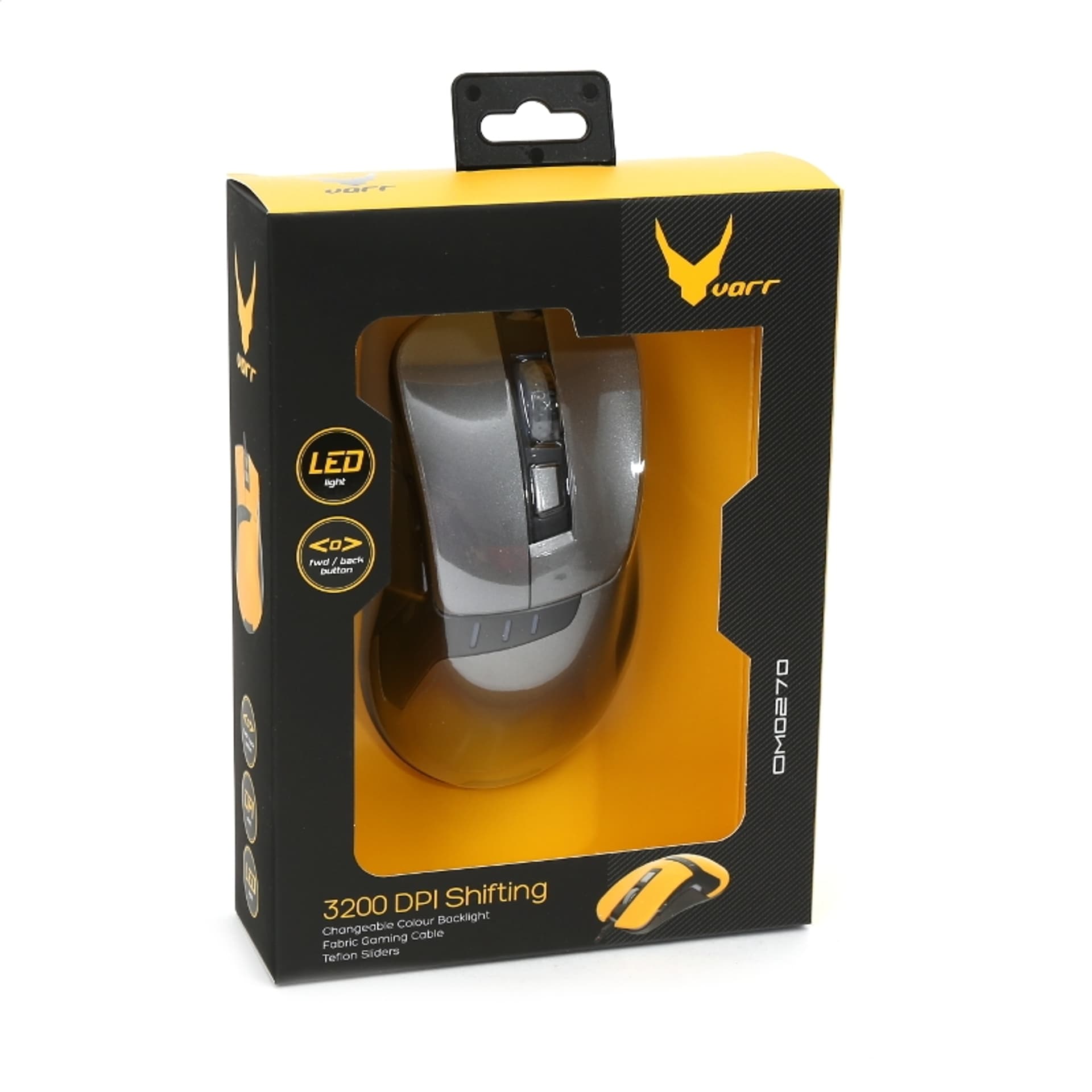 

OMEGA VARR MOUSE GAMING MYSZ GAMINGOWA 1200-1600-2400-3200DPI GREY [43764] TE