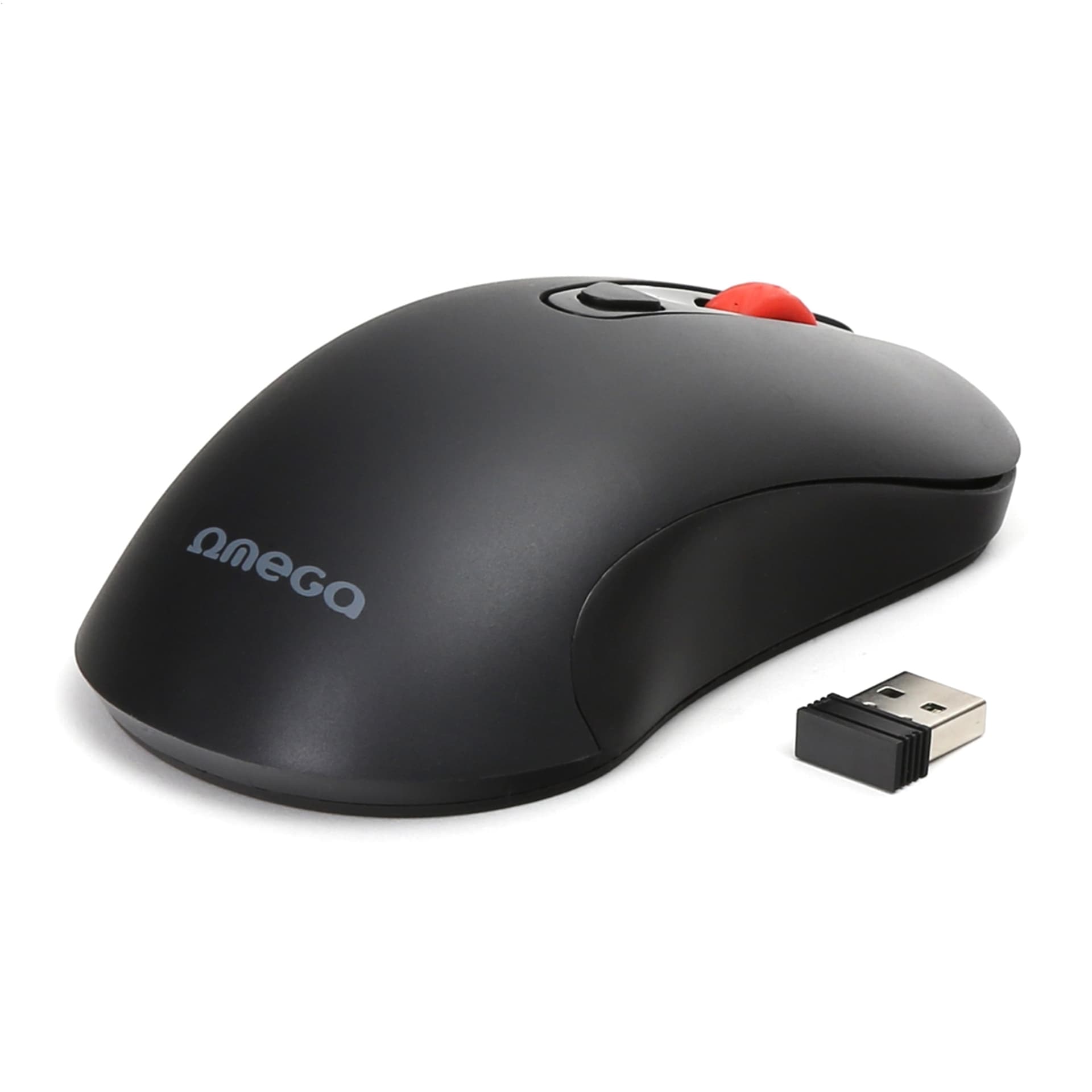 

OMEGA MOUSE MYSZ 1000-1200-1600DPI FULL SIZE WIRELESS BLACK [45269] TE