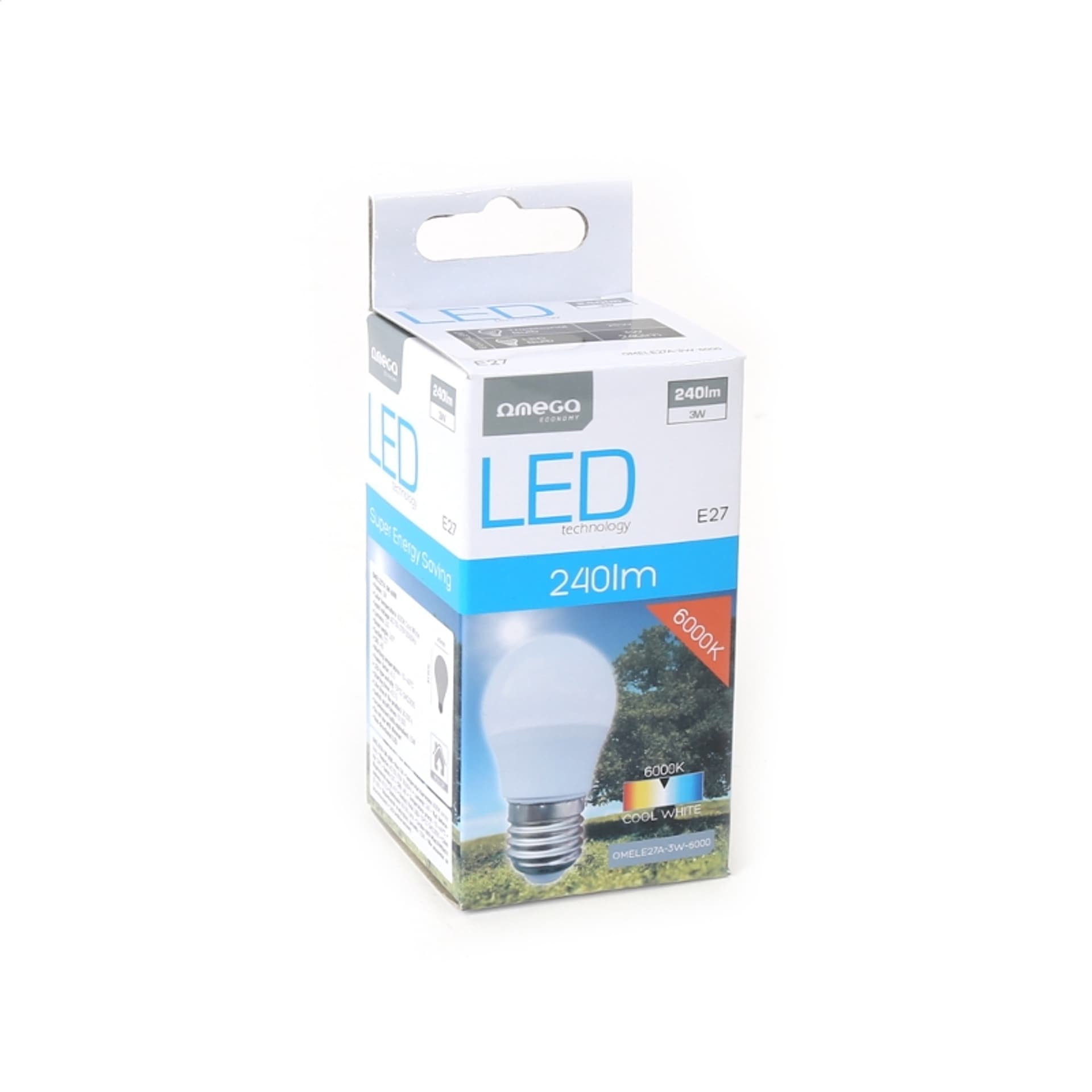 

OMEGA LED BULB ŻARÓWKA LED COMFORT 6000K E27 3W 175-270V [42952]