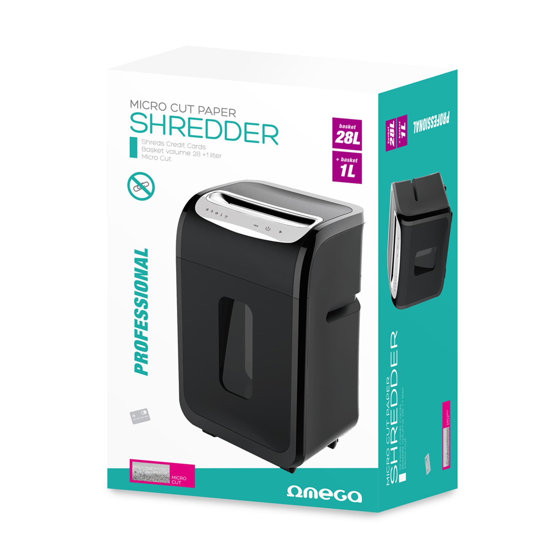 

OMEGA PAPER SHREDDER NISZCZARKA DO PAPIERU CROSS CUT 25 SHEETS P-4 [44438]