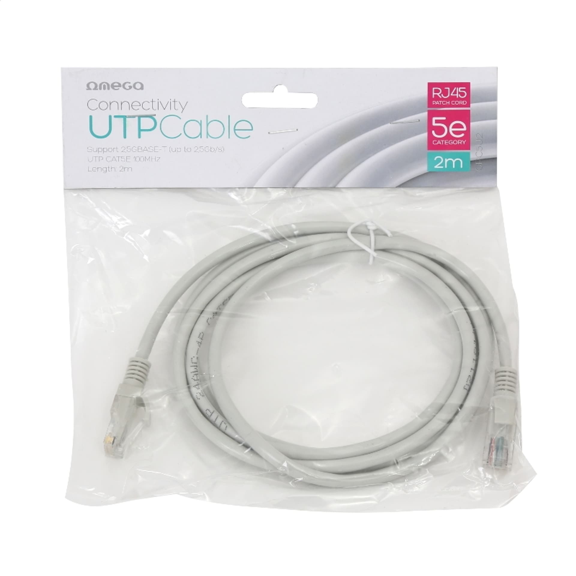 

OMEGA KABEL SIECIOWY UTP PATCH CORD CAT5e RJ45 2M [40251]