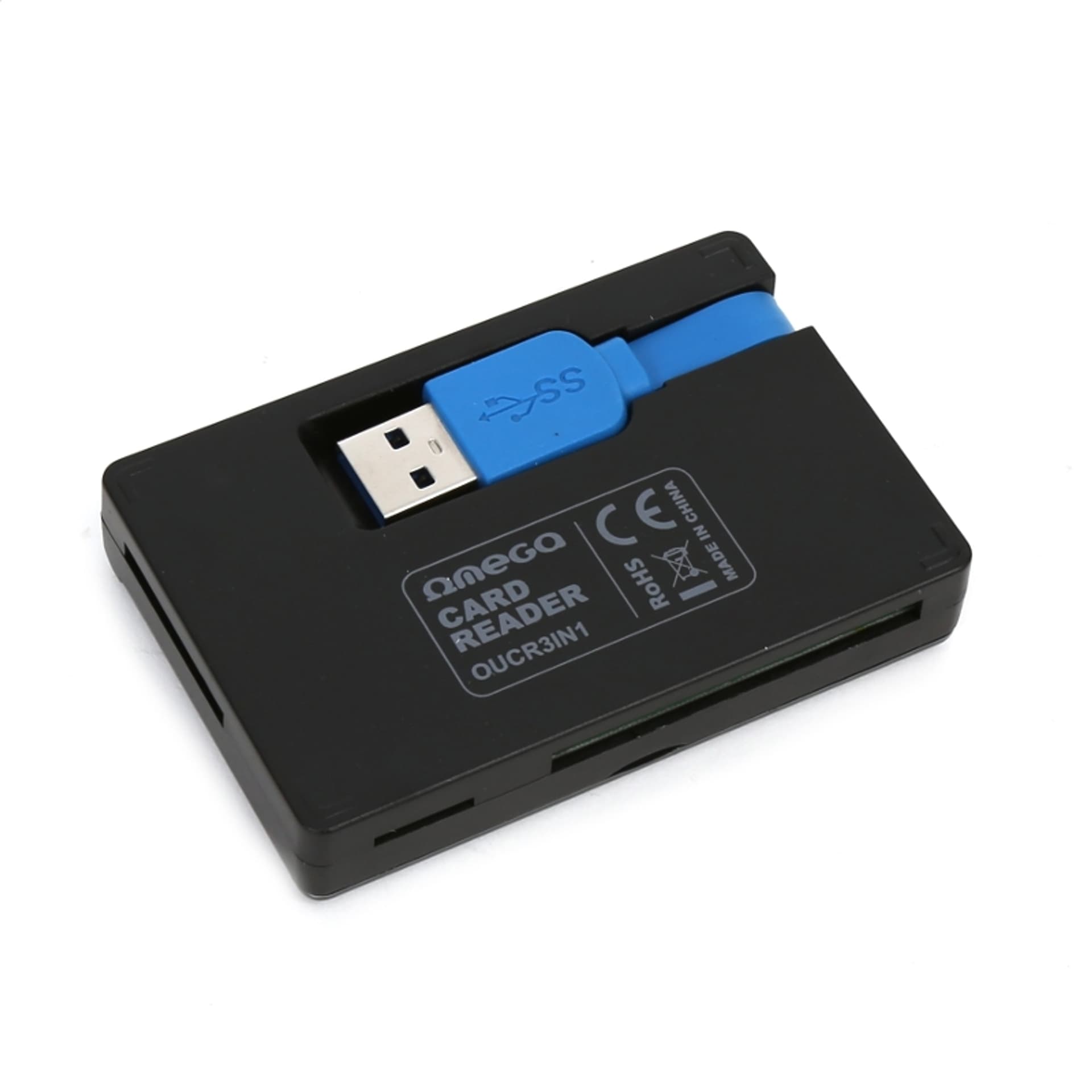 

OMEGA CARD READER CZYTNIK KART PAMIĘCI microSDHC SDHC SDXC CF USB 3.0 + BOX [42848]