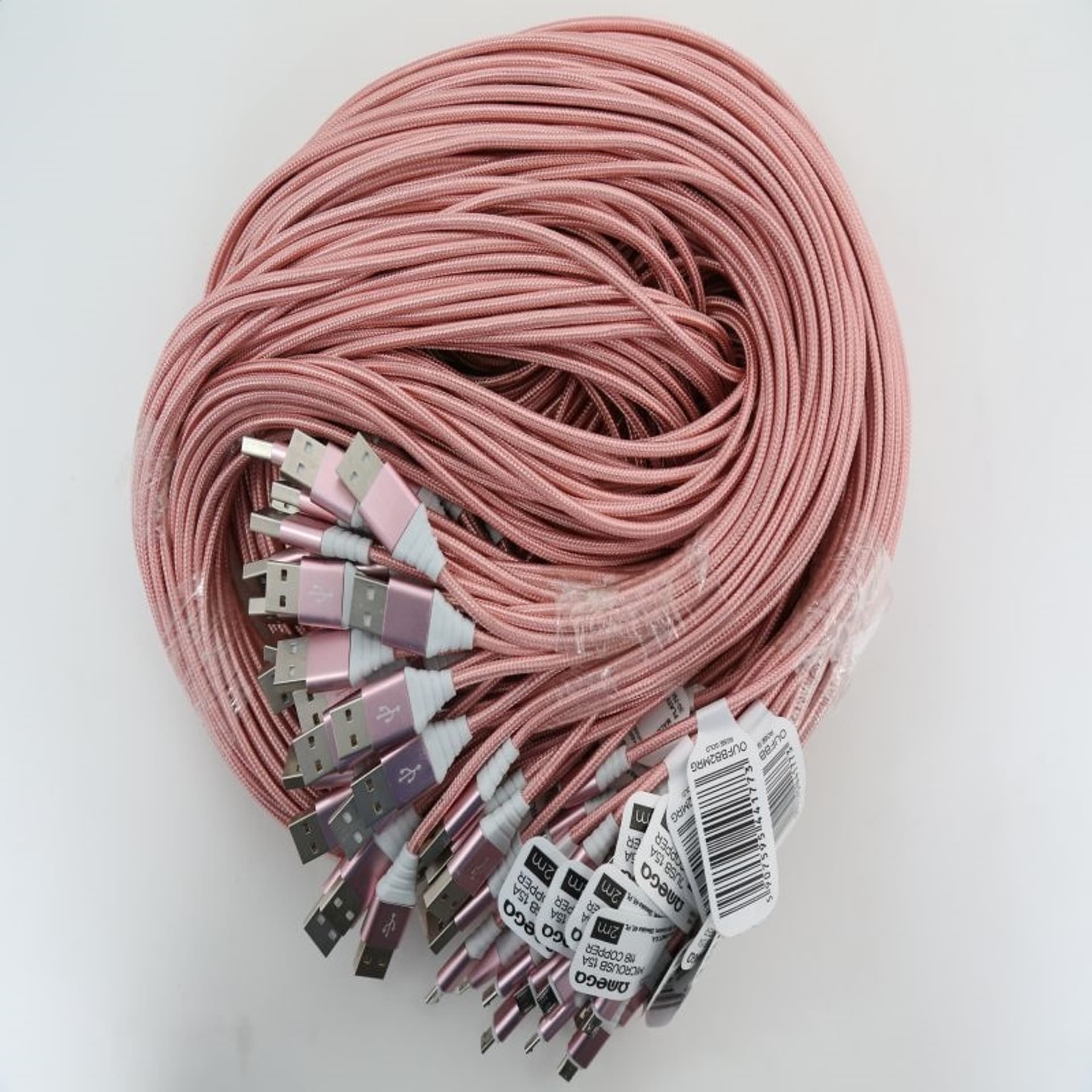 

OMEGA TOKARA FABRIC CABLE KABEL BRAIDED MICRO USB 1,5A COPPER POLYBAG OEM 2M ROSE GOLD [44177]