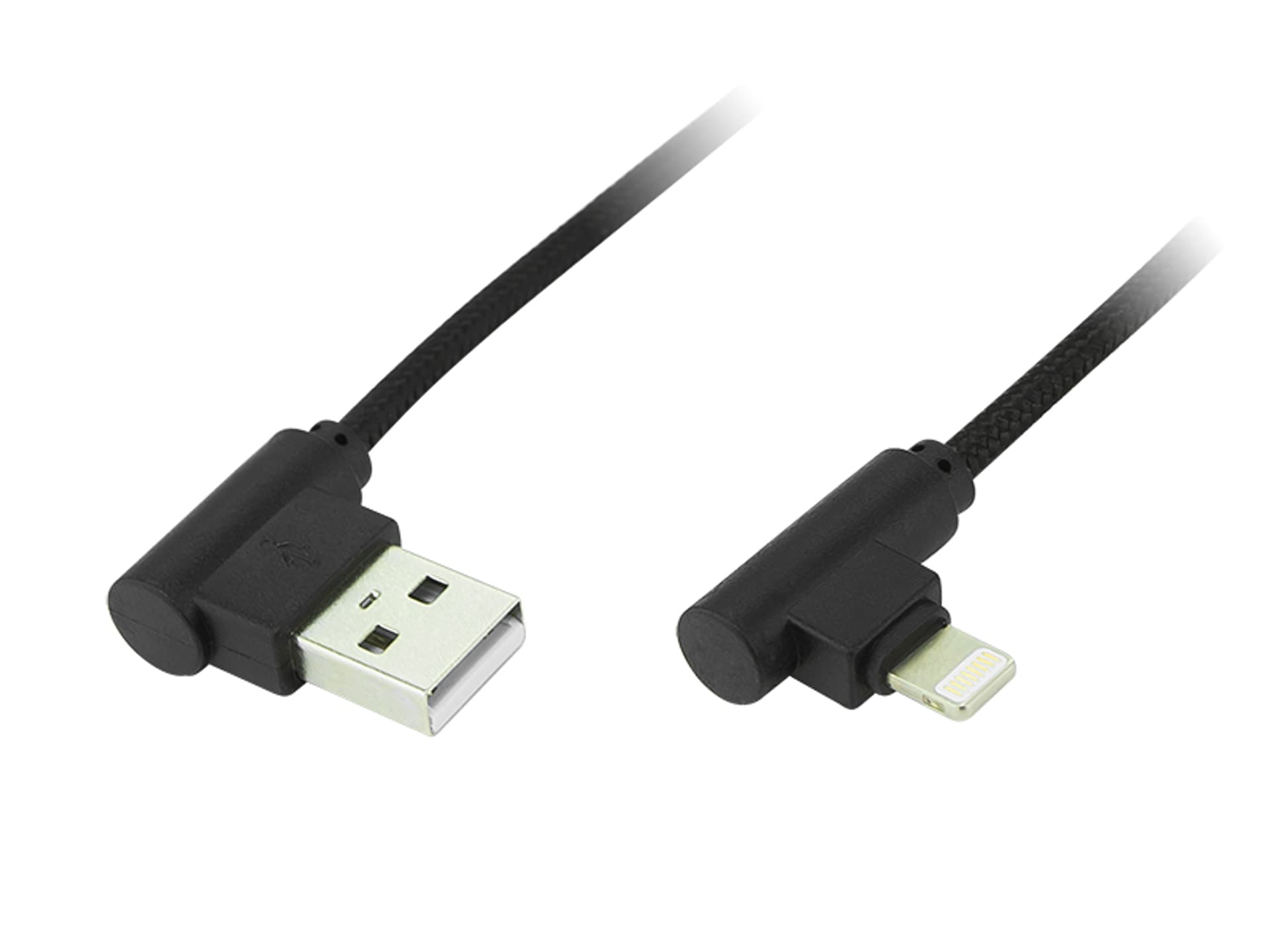 

66-119# Przył.usb a -iphone 1,0m kątowe bl