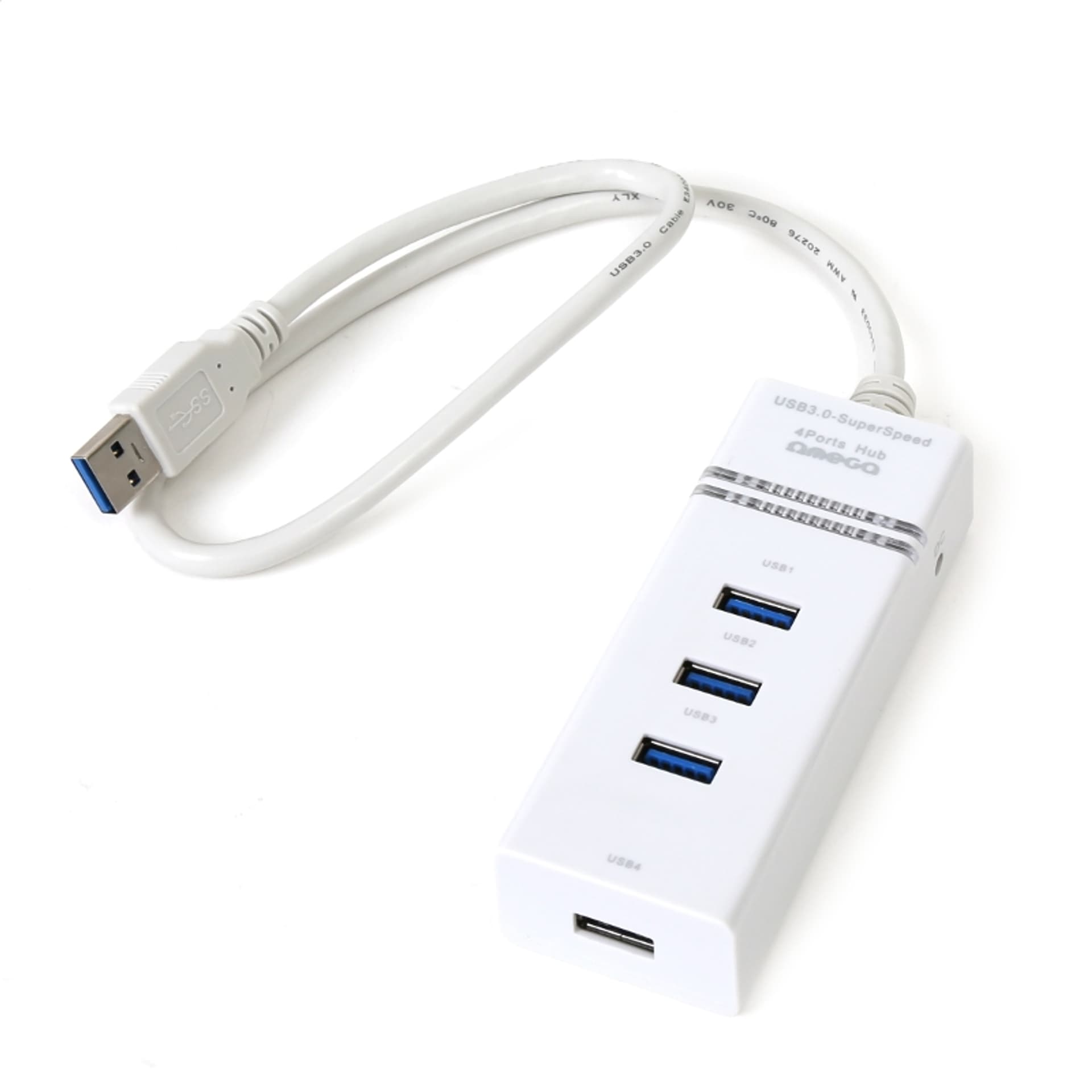 

OMEGA USB 3.0 HUB 4 PORT WHITE [42463]