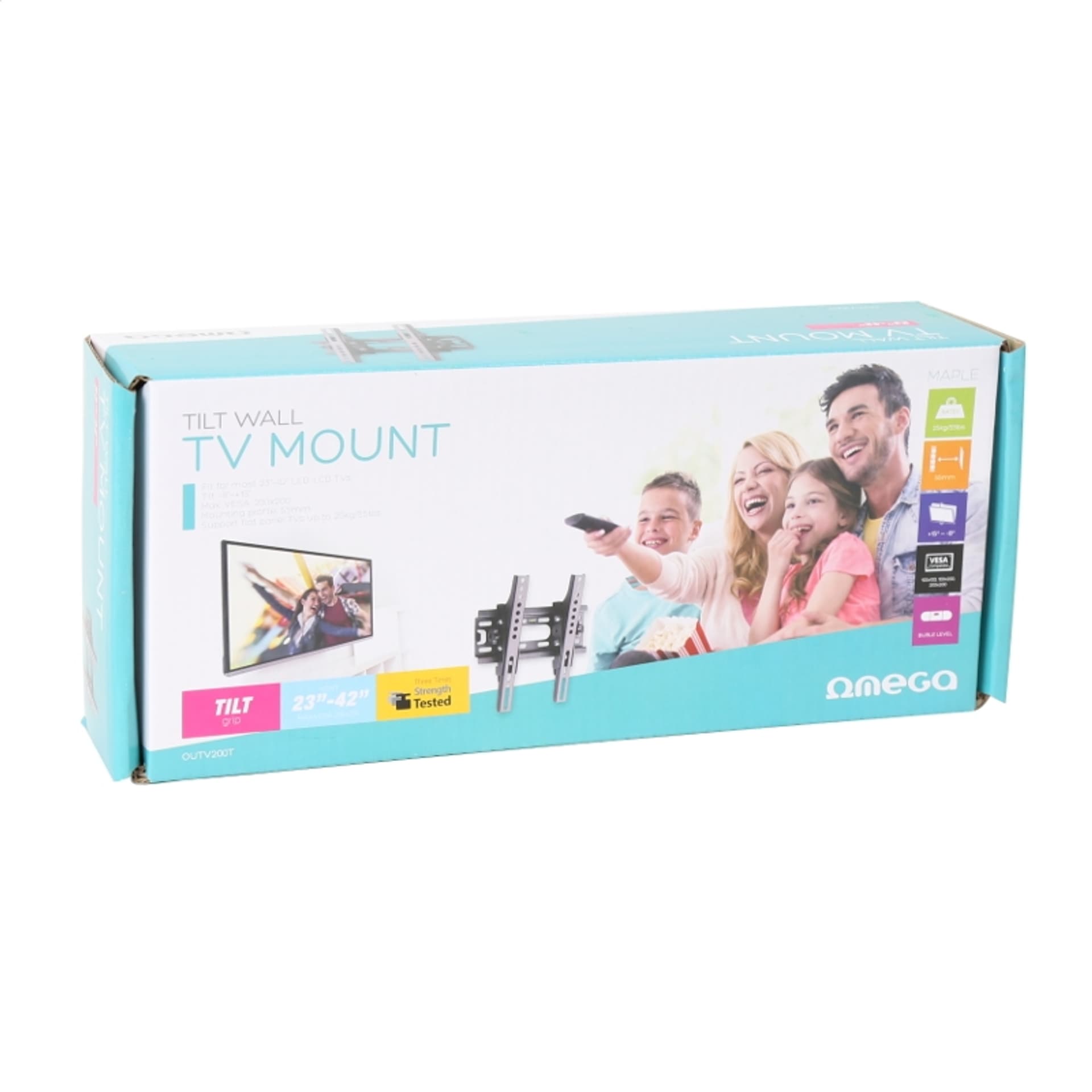 

OMEGA TV MOUNT UCHWYT DO TV MAX VESA 200 23-42" TILT MAPLE [42772]