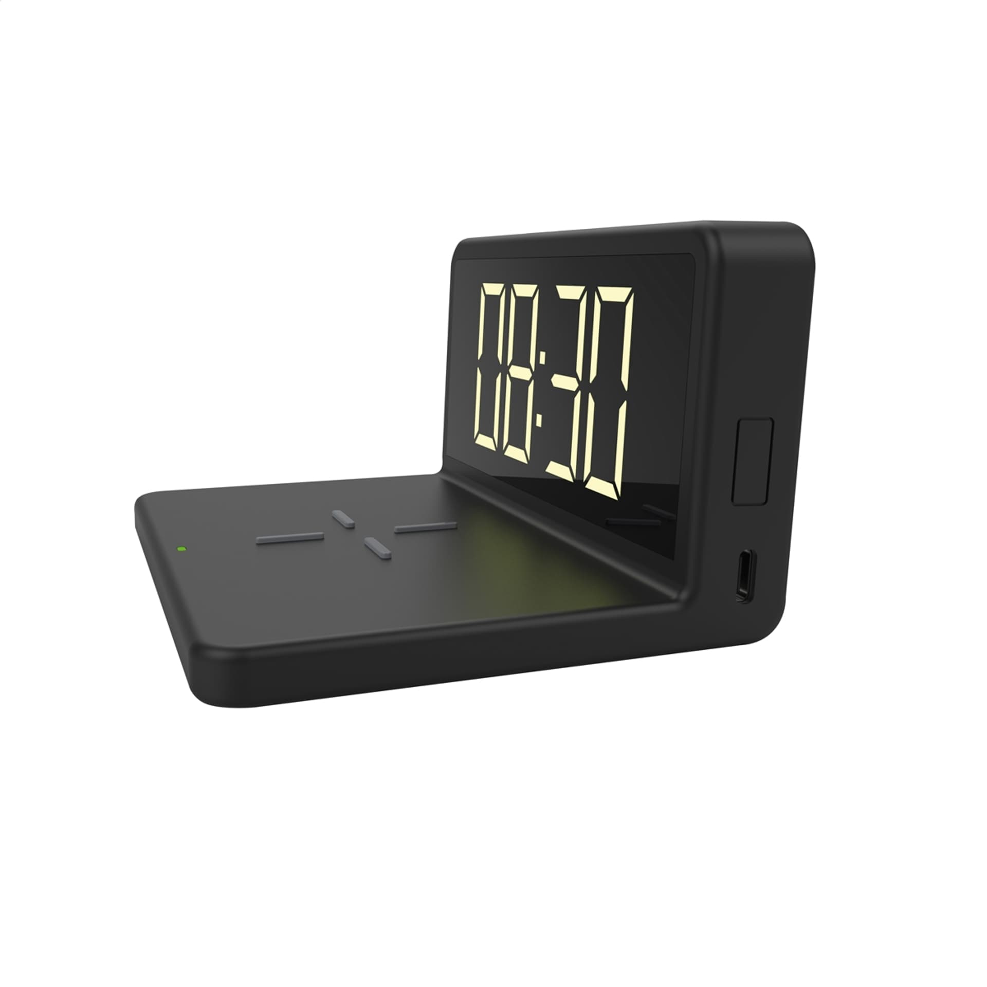 

PLATINET ALARM CLOCK ZEGAR BUDZIK WITH WIRELESS CHARGER 5W [45101]