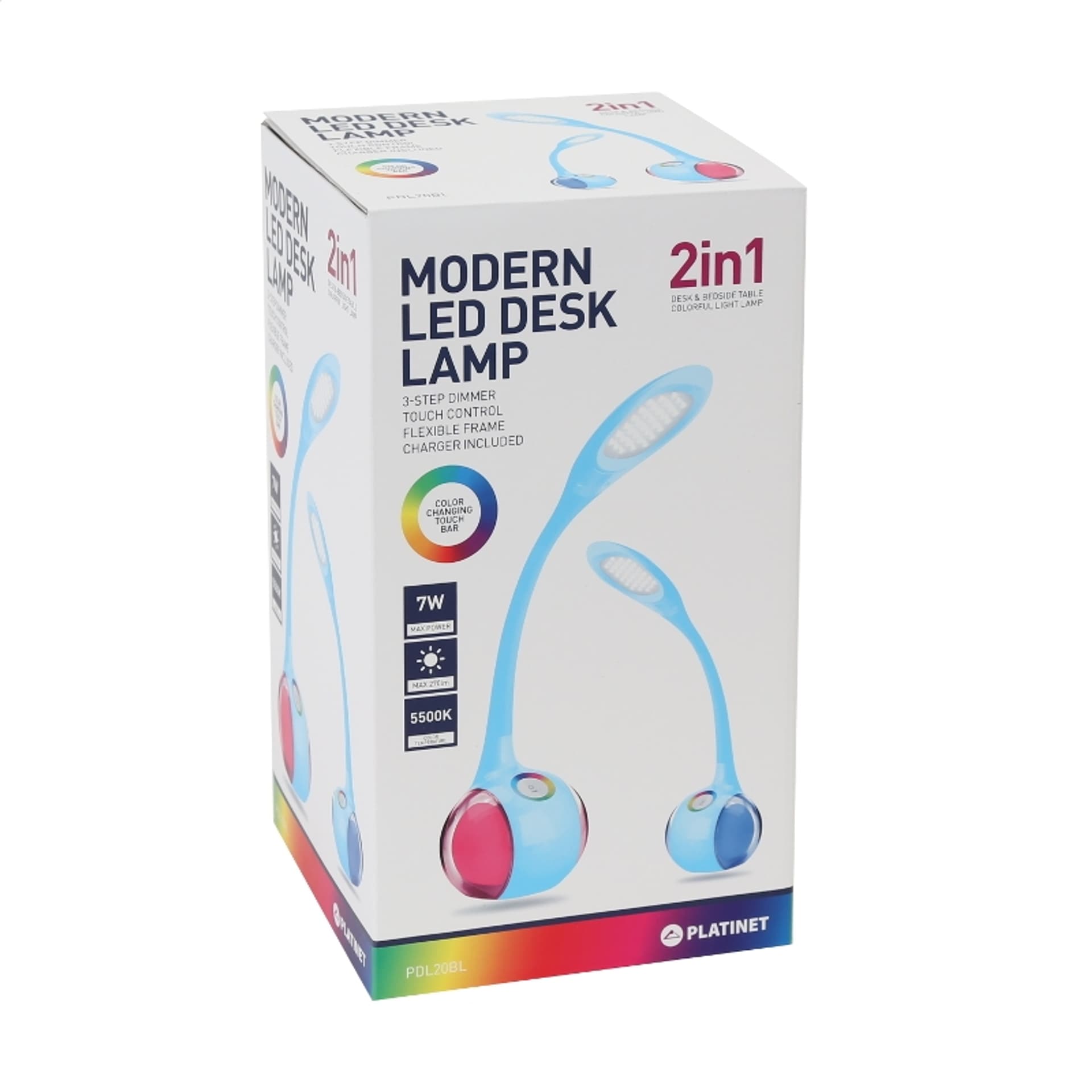 

PLATINET DESK LAMP LAMPKA BIURKOWA LED 7W NIGHT LIGHT BLUE [43737]