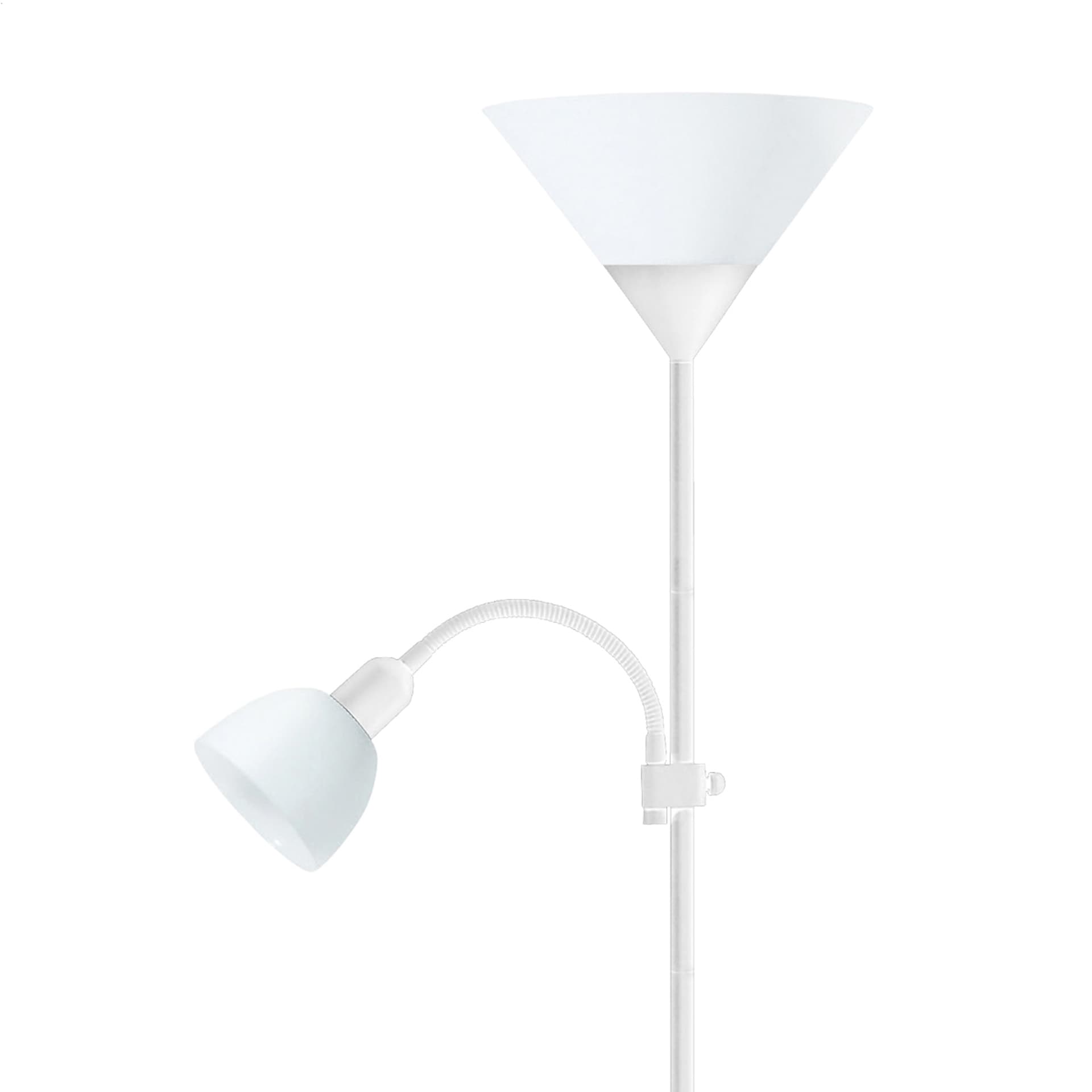 

PLATINET FLOOR LAMP LAMPA PODŁOGOWA E27+E14 WHITE [45177]