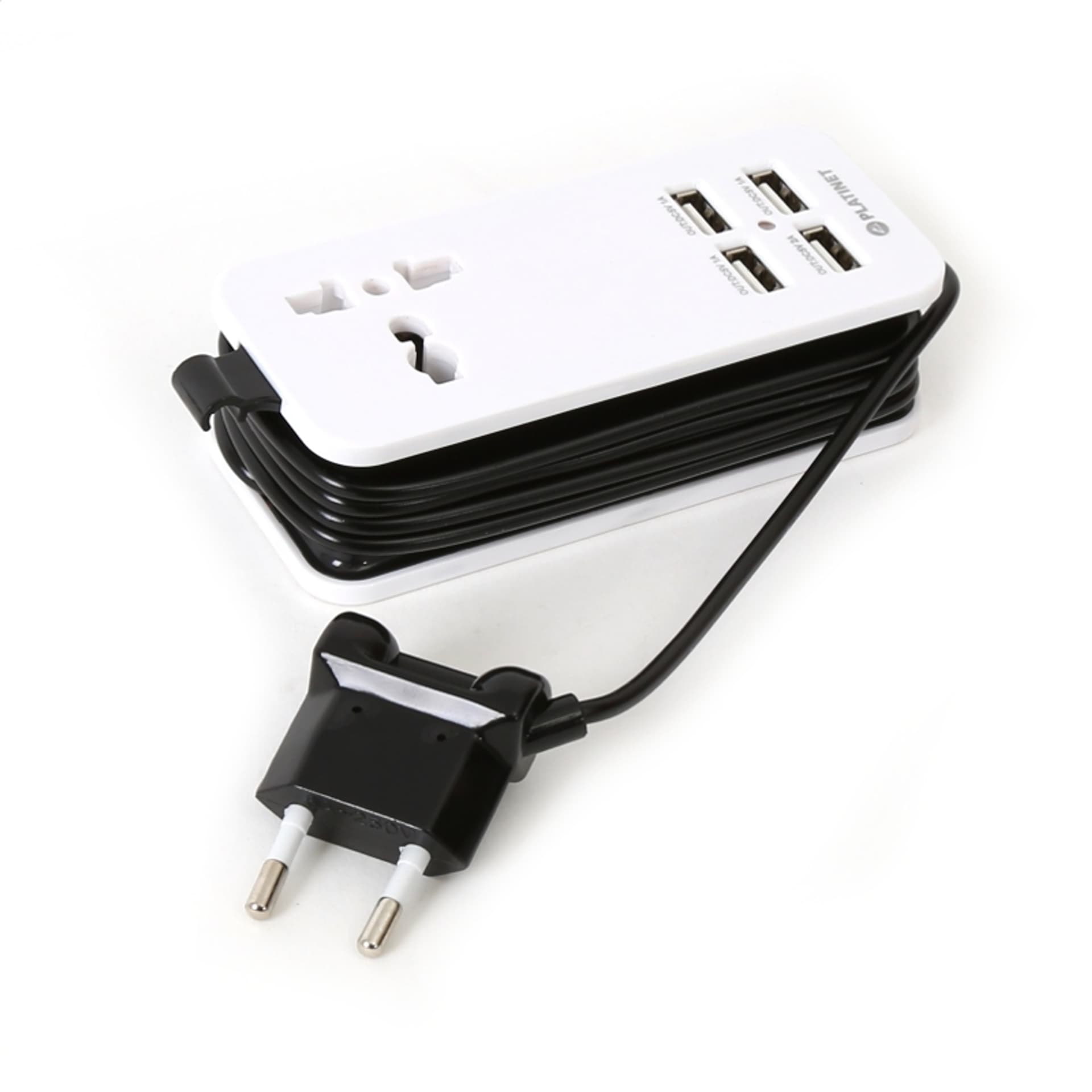 

PLATINET TRAVEL CHARGER ŁADOWARKA 4-PORT USB 4A + UK plug WHITE BLACK [42886]