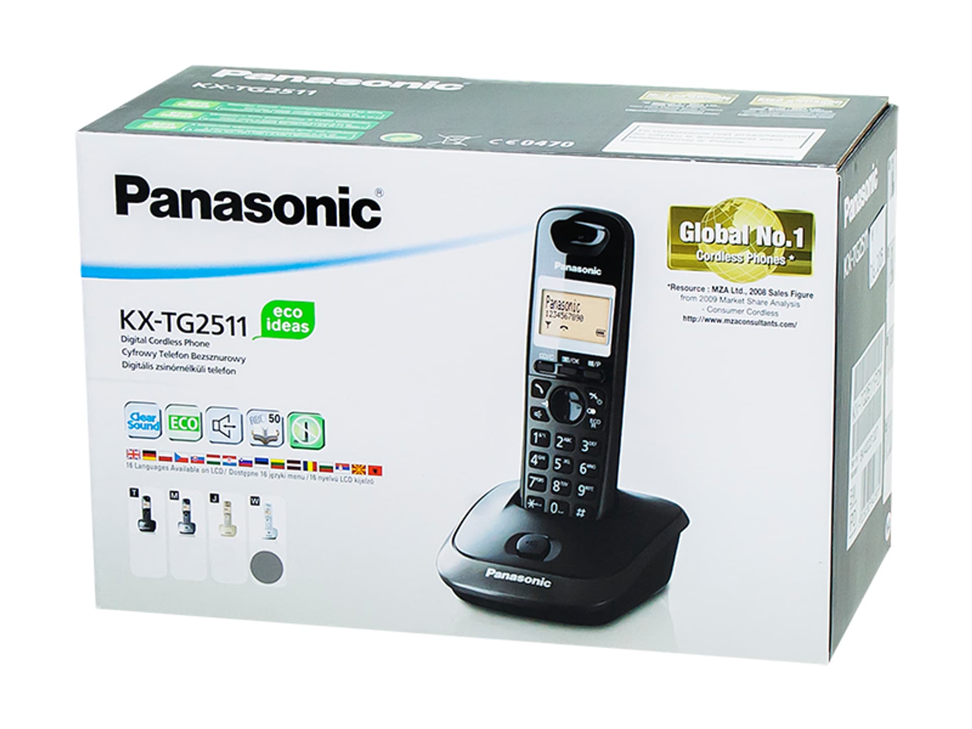 

Telefon bezprzewo.PANASONIC KX-TG2511PDW