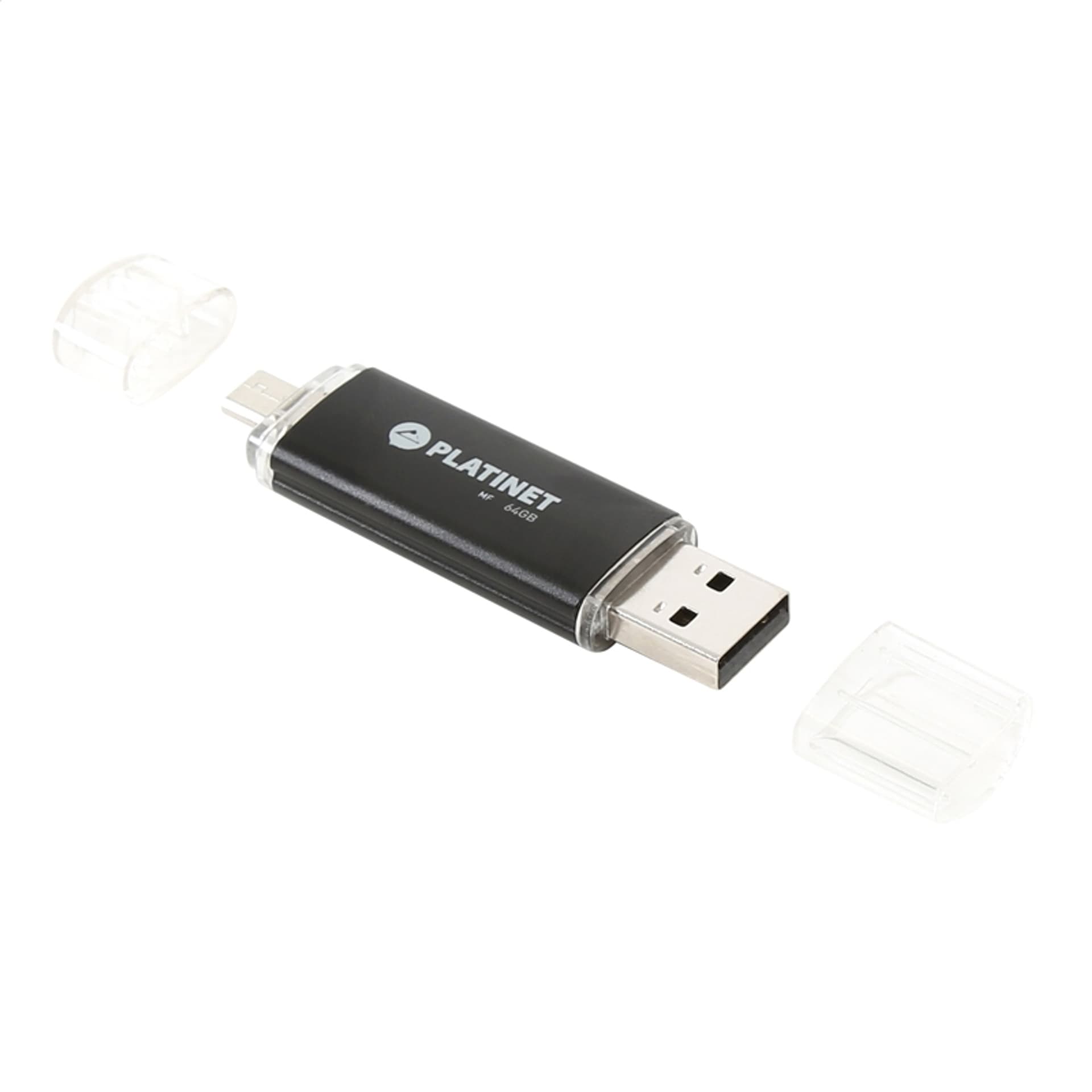 

PLATINET ANDROID PENDRIVE USB 2.0 AX-Depo 64GB + microUSB for tablets BLACK [43373]