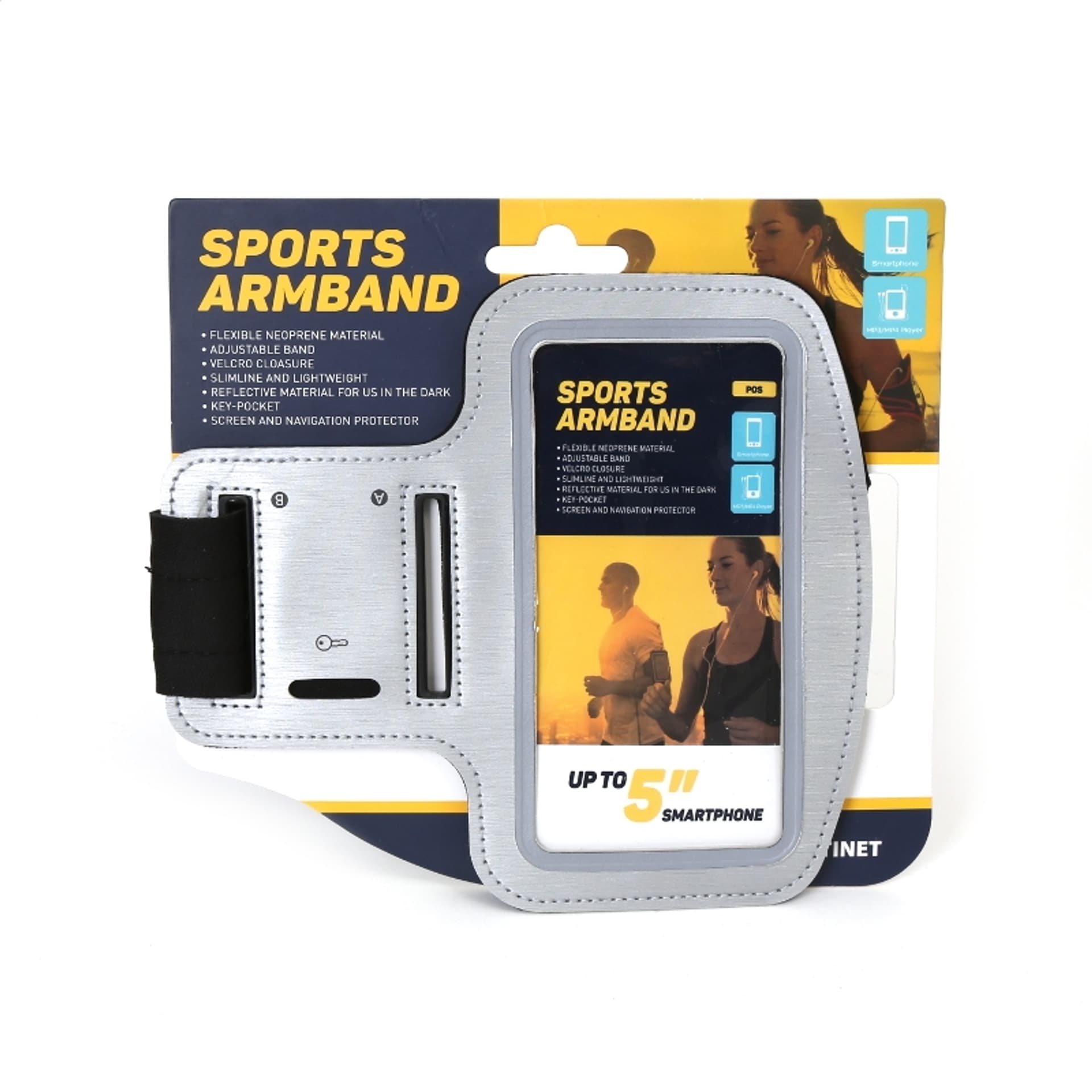

PLATINET SPORTOWA OPASKA NA SMARTPHONE NA RAMIĘ/ SPORT ARMBAND GREY 42056