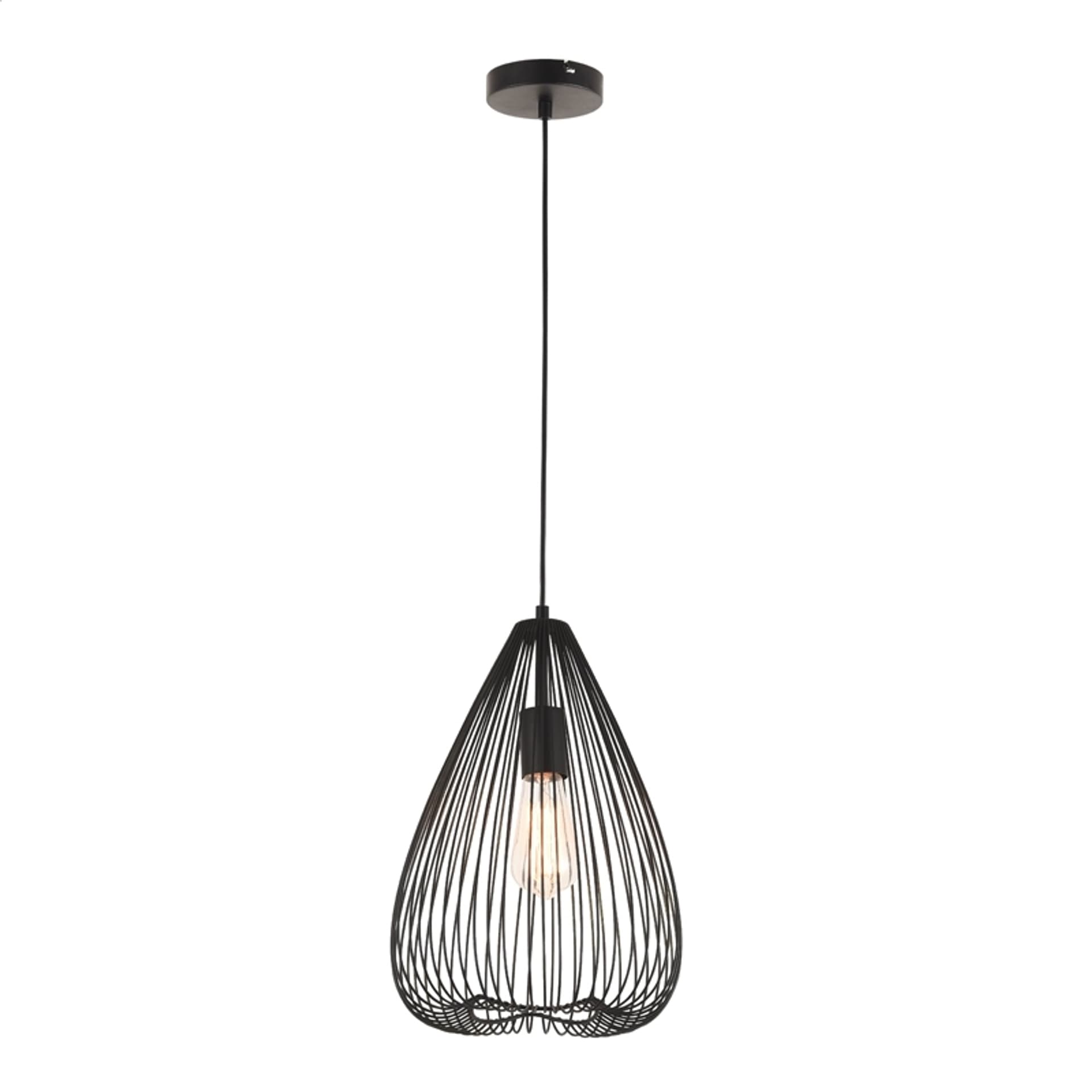 

PLATINET PENDANT LAMP LAMPA SUFITOWA HERA P130806-S E27 METAL BLACK 20x36 [44013]