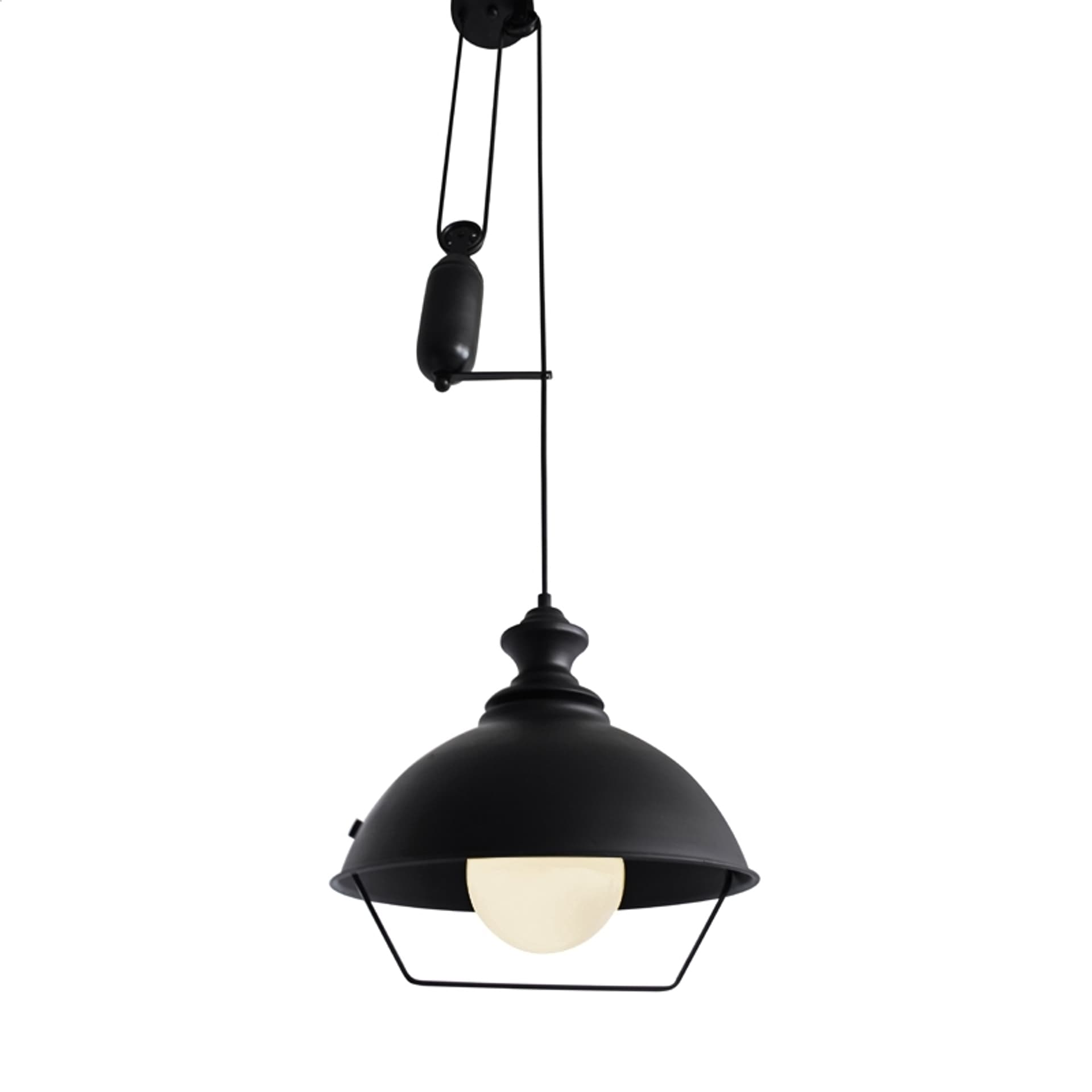 

PLATINET PENDANT LAMP LAMPA SUFITOWA ATENA P1610115-M E27 METAL BLACK 34x31 [44017]