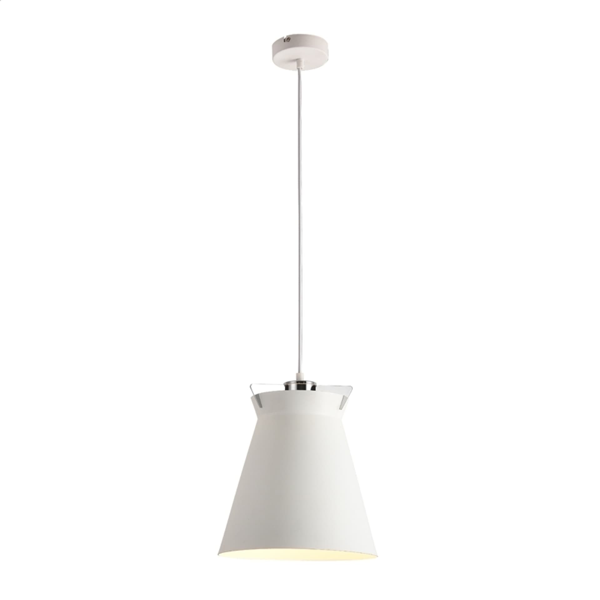 

PLATINET PENDANT LAMP LAMPA SUFITOWA NIKE P161028 E27 METAL WHITE 26x28 [44019]