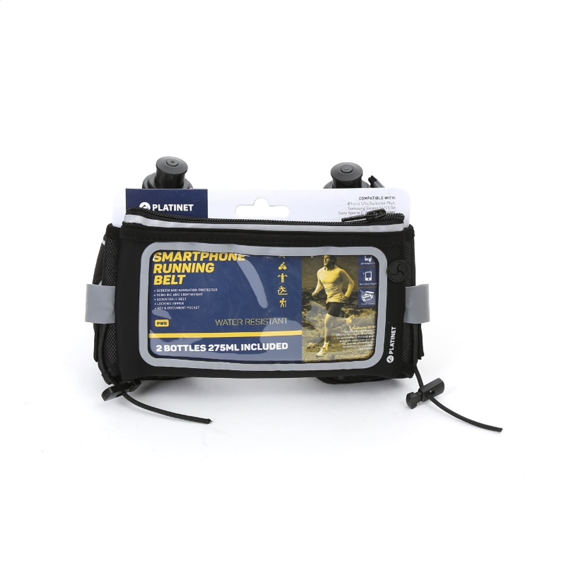 

PLATINET SPORTOWY PAS DO BIEGANIA Z OKNEM NA SMARTPHONE I 2 BUTELKAMI NA WODĘ 43241/ SPORT WAIST BAG WITH WINDOW AND 2 WATER BOTTLES