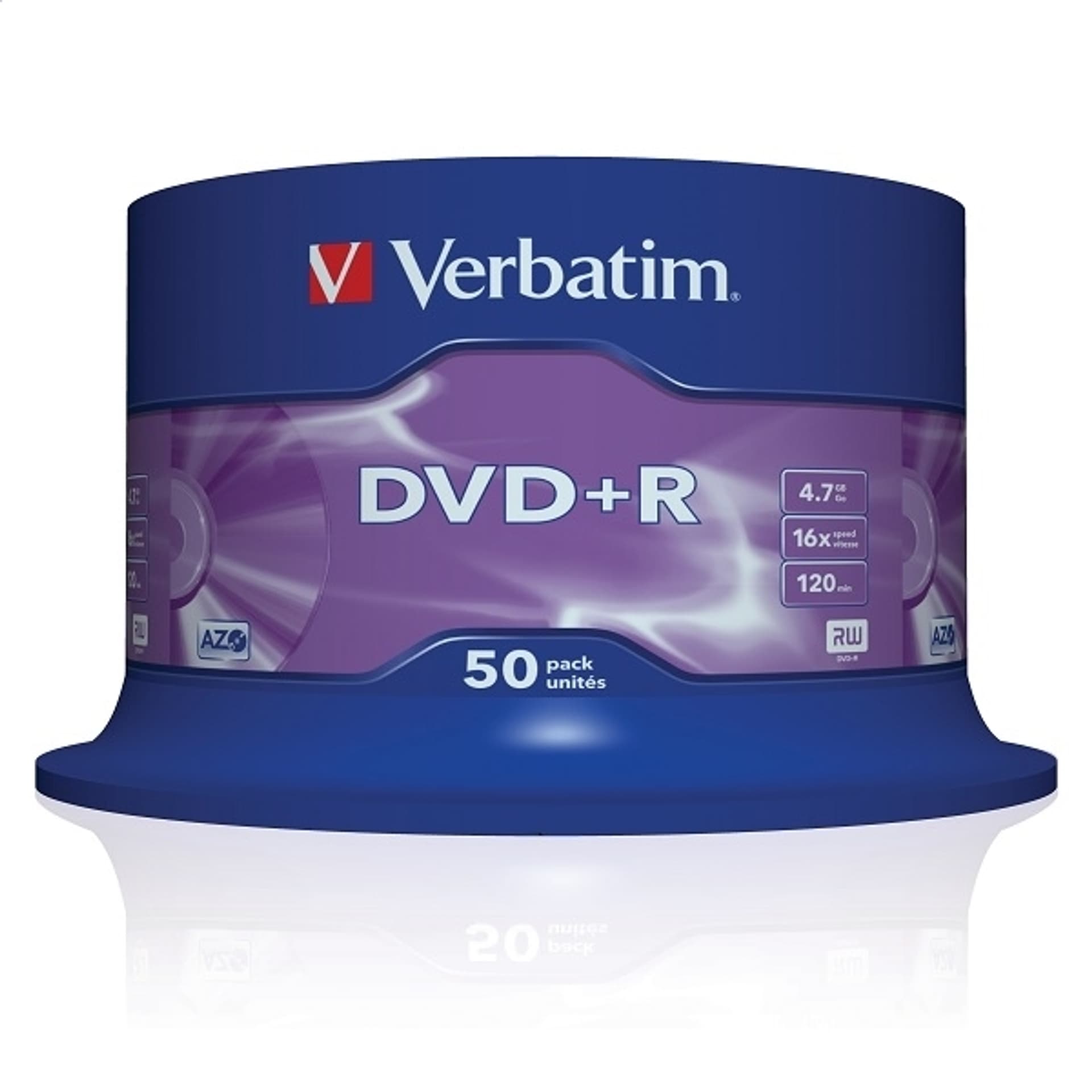 

Płyta DVD Verbatim 43550 (4,7GB; 16x; 50szt.; Cake)