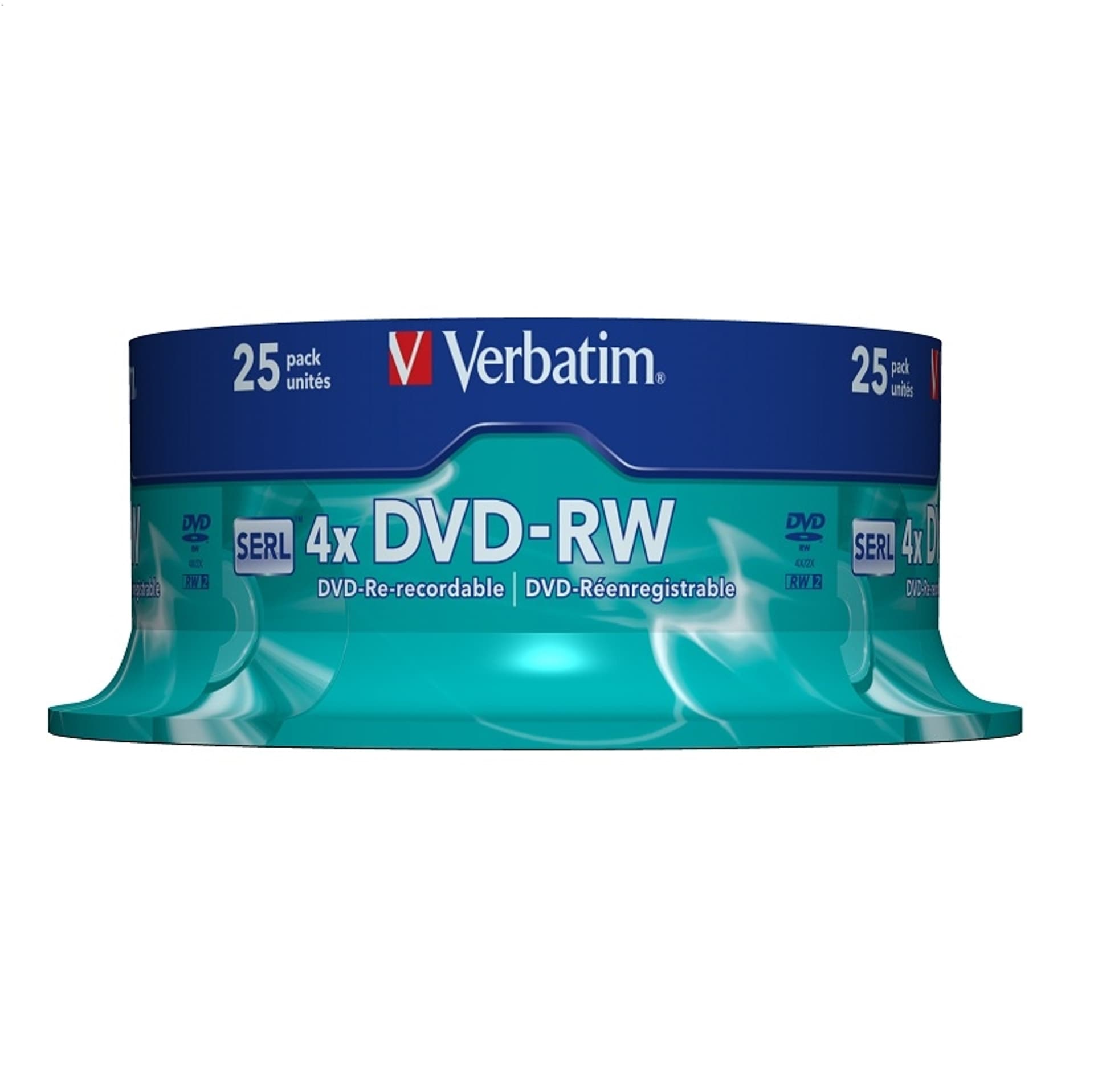 

DVD-RW VERBATIM 4.7 GB 4x Cake 25 szt.