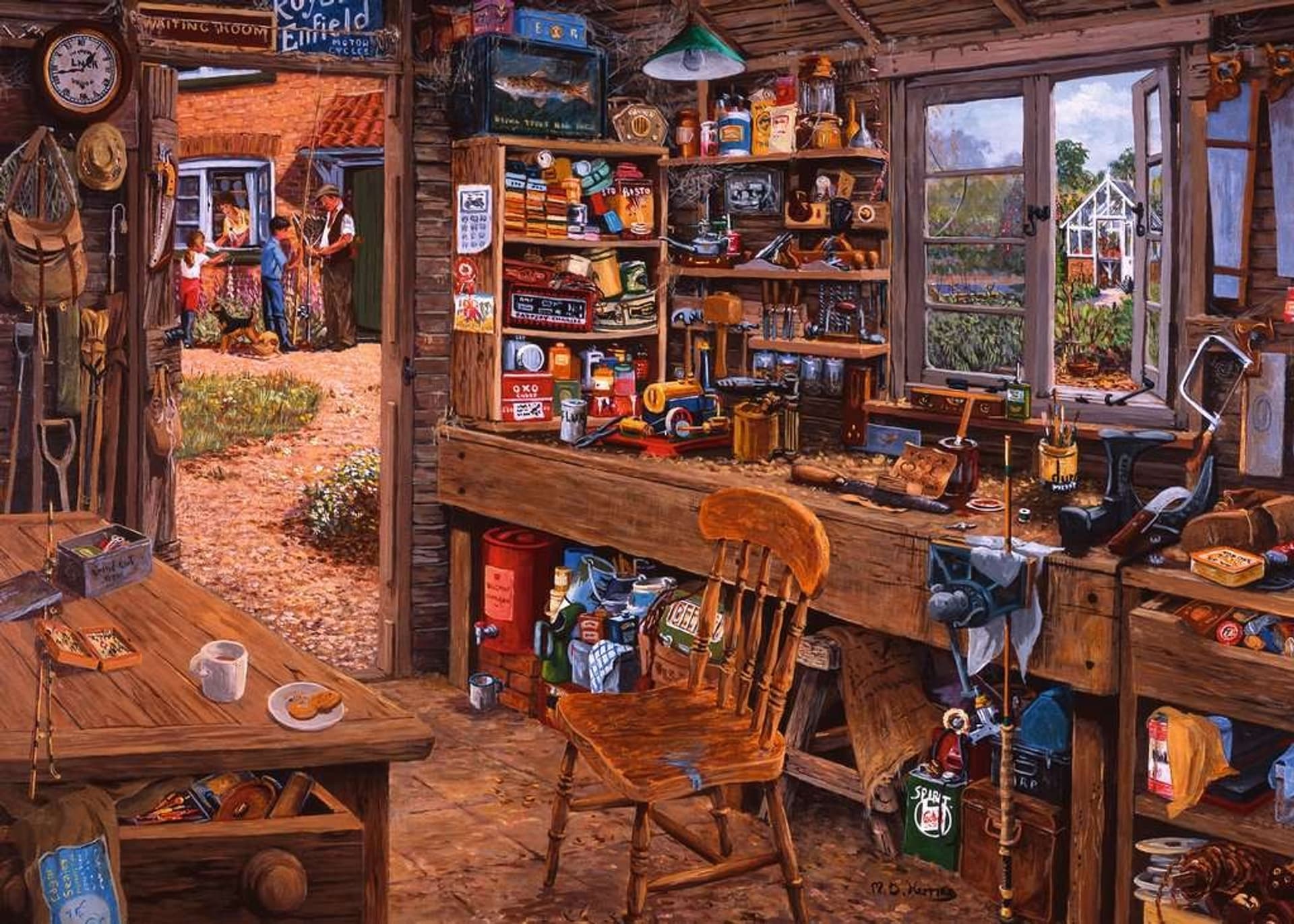

Puzzle 2D 1000 elementów Szopa dziadka
