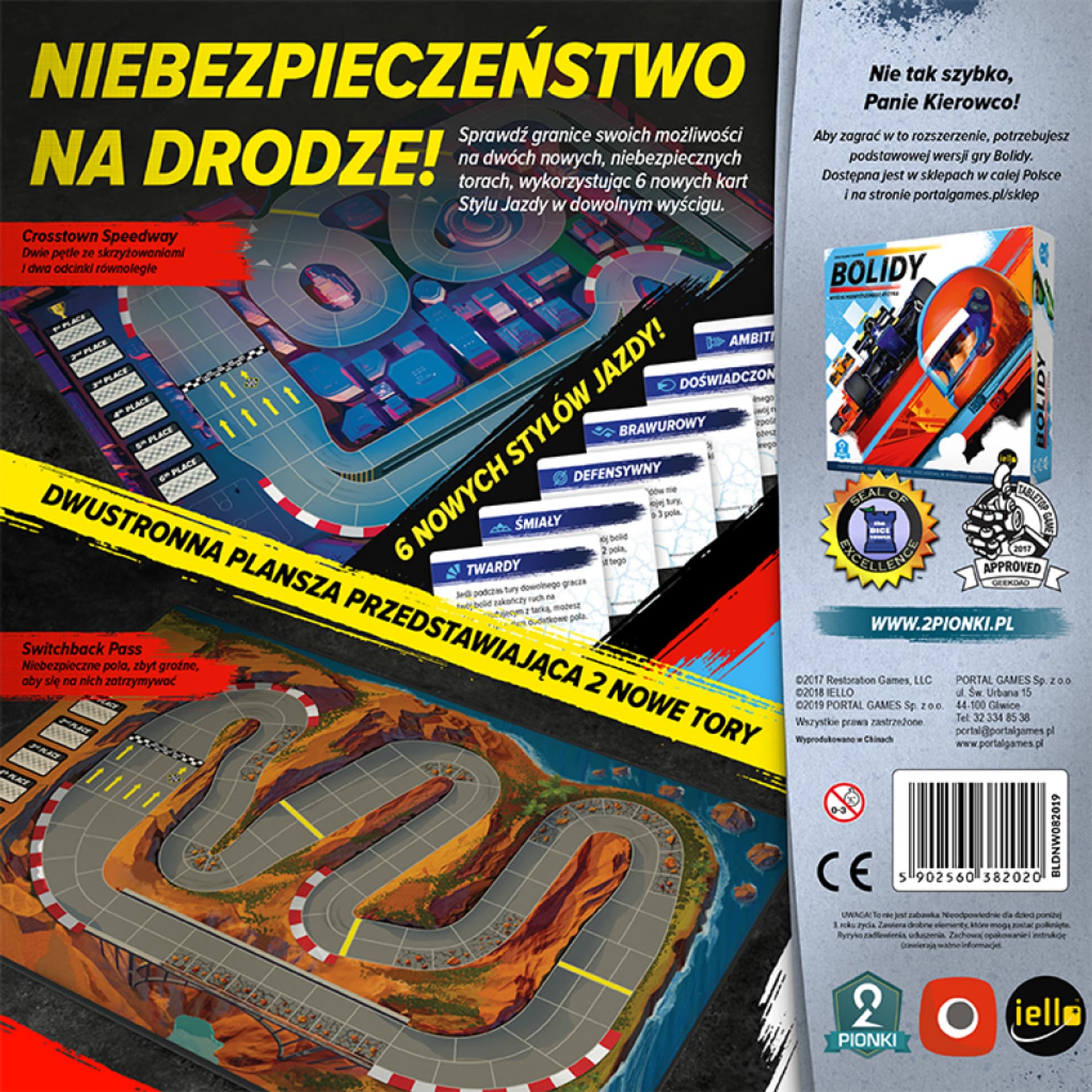 

GRA PLANSZOWA BOLIDY: NIEBEZPIECZNE WIRAŻE - dodatek PORTAL