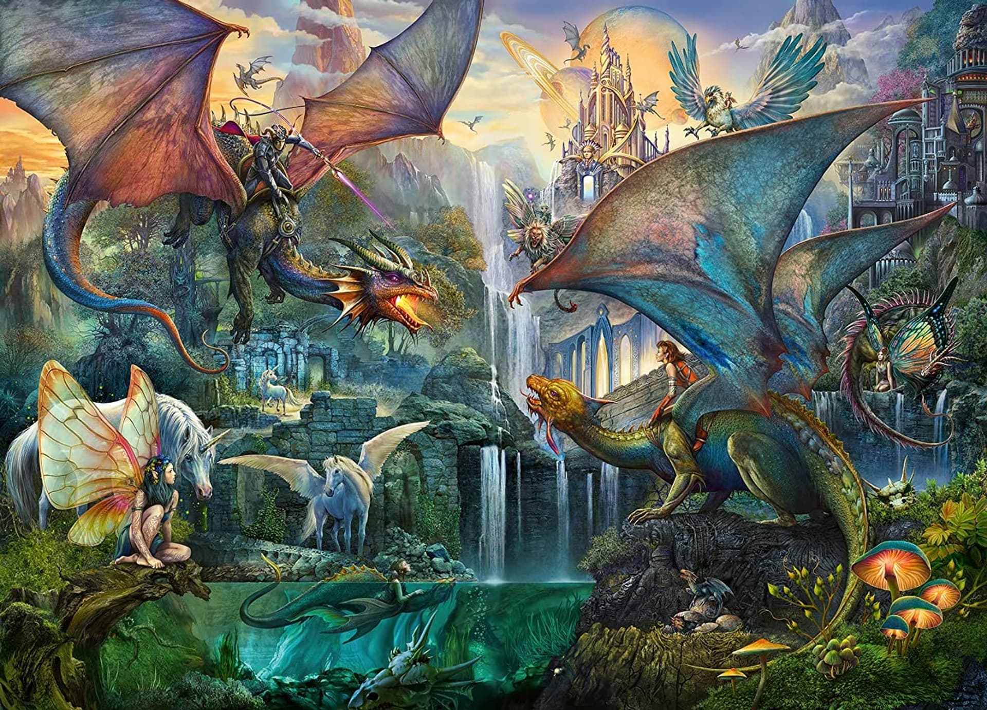 

Puzzle 9000 elementów Smok