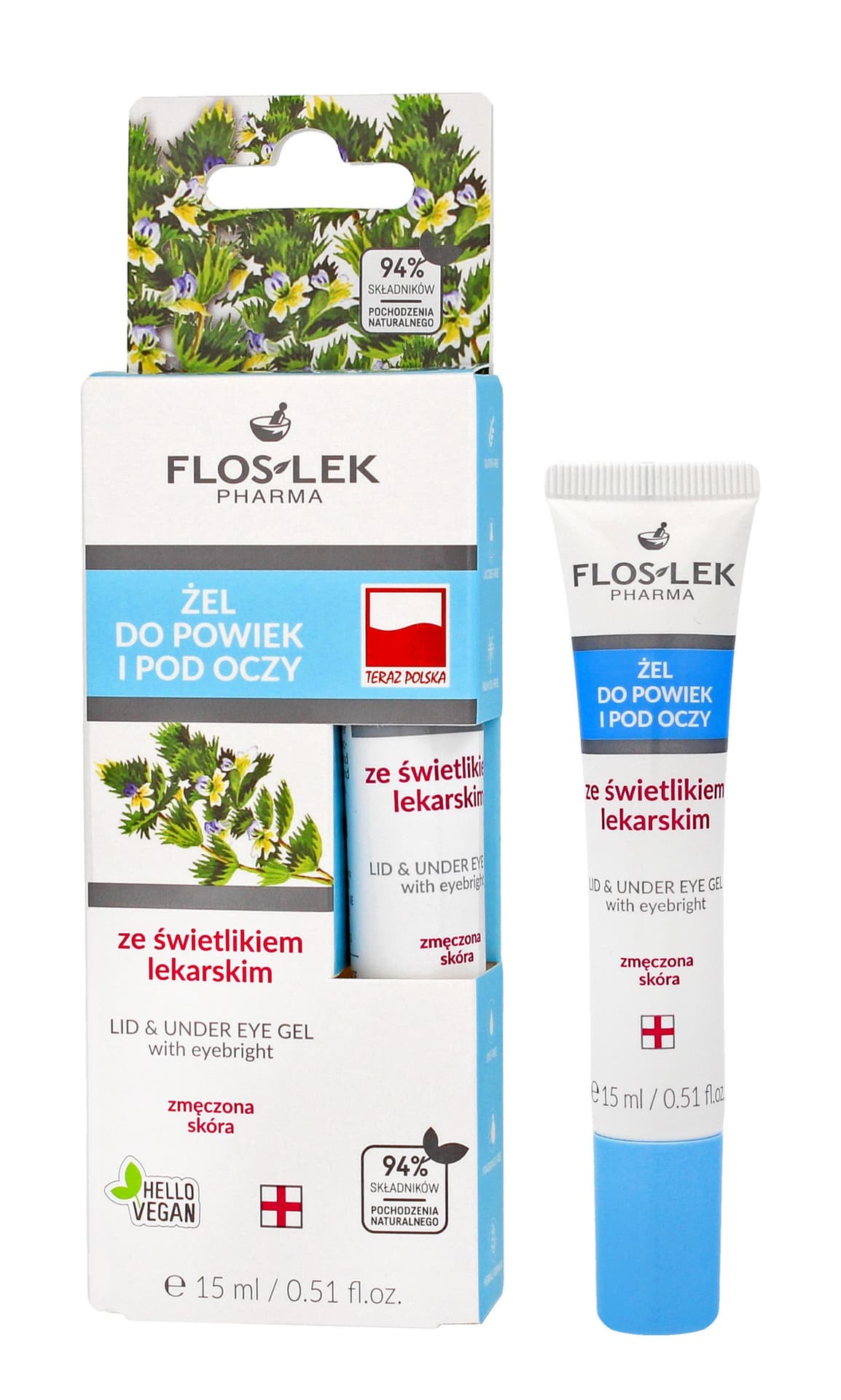 

Floslek Pharma Żel ze świetlikiem lekarskim do powiek i pod oczy w tubce 15ml